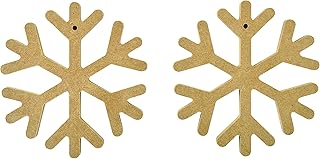 Kaisercraft Copo de Nieve decoración Kit de MDF, Color marrón