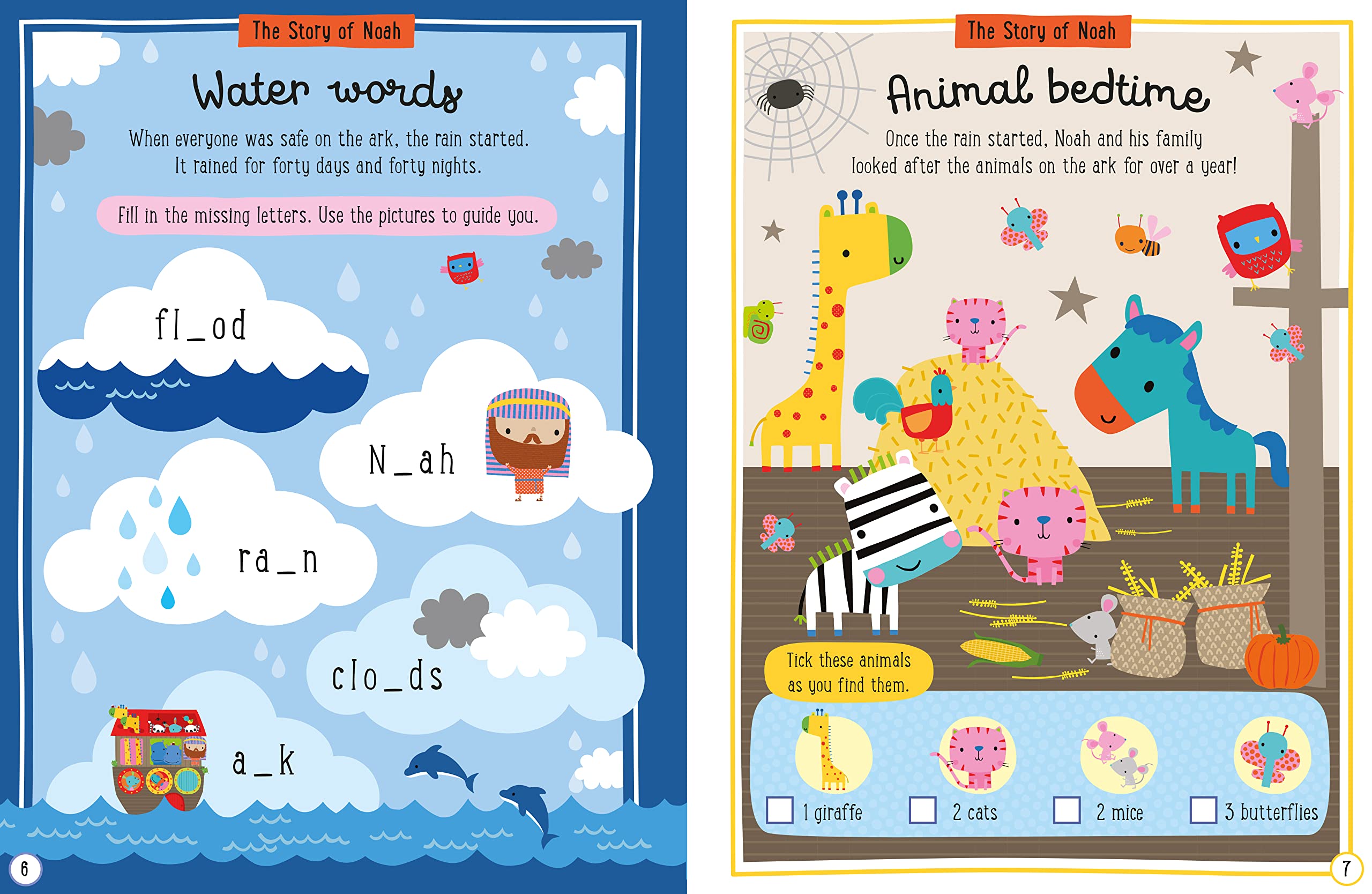 Noah's Ark and Other Bible Stories Activity Book: Packed With Fun Activities and Sweet Animal Stickers!