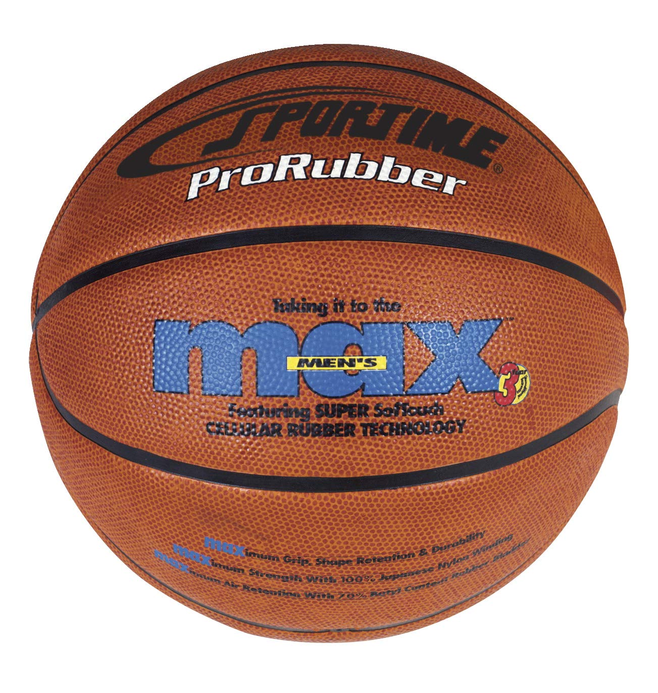 SportimeMax ProRubber Basketball Junior - 27 1/2 inch - 017075