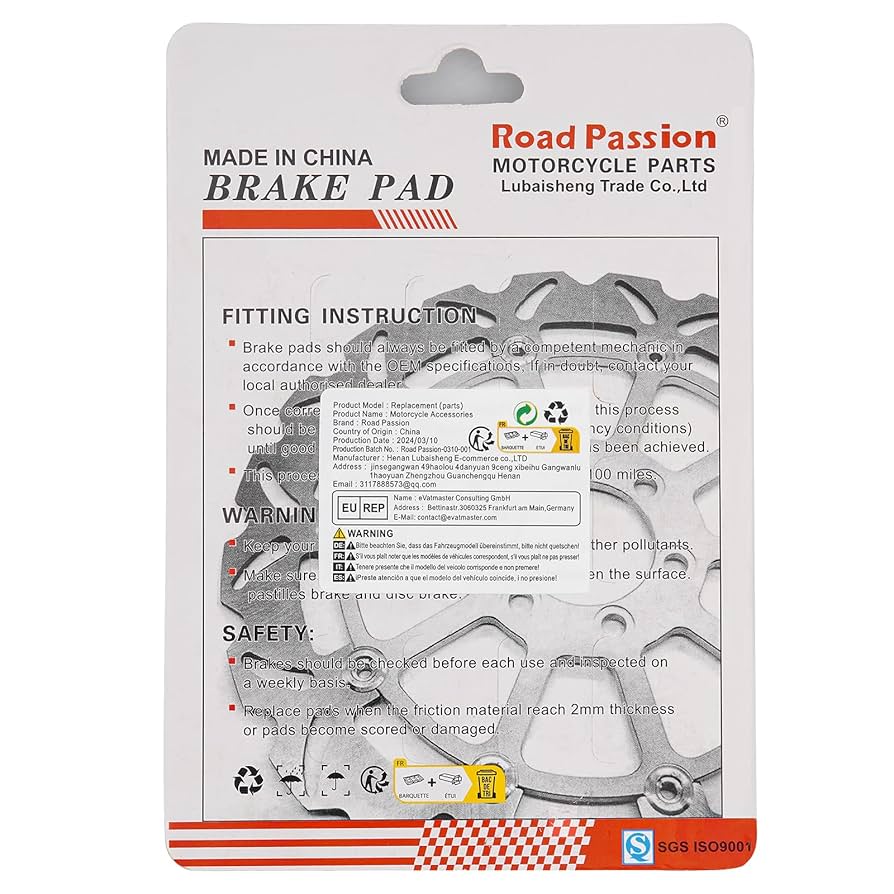 Amazon | Road Passion バイク用 フロント ブレーキパッド