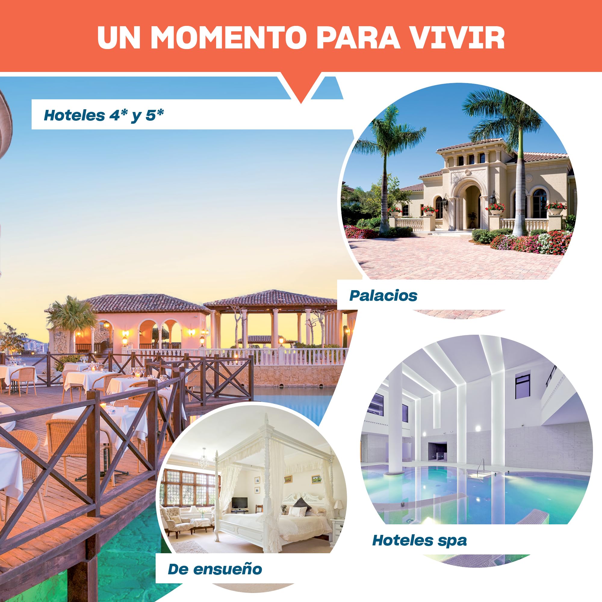 Smartbox Caja Regalo Mil y una Noches 2 Noches con Desayuno 1 o 2 cenas para 2 Personas