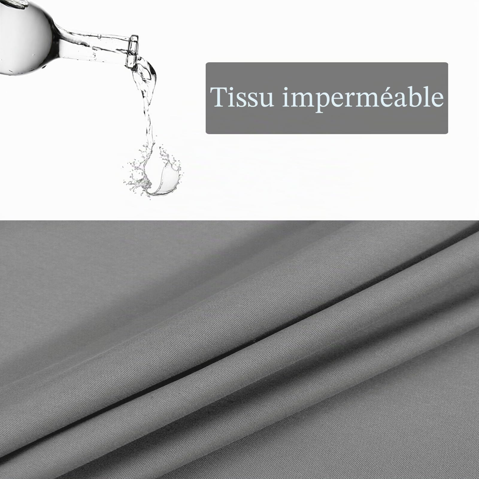 Housse de Siège de Jardin pour Balançoire de Jardin, Housse de Chaise de Jardin Couvre-siège Swing, Housse de Rechange pour balancelle de Jardin 600D Tissu Oxford (148 * 52 * 52cm,Grau)