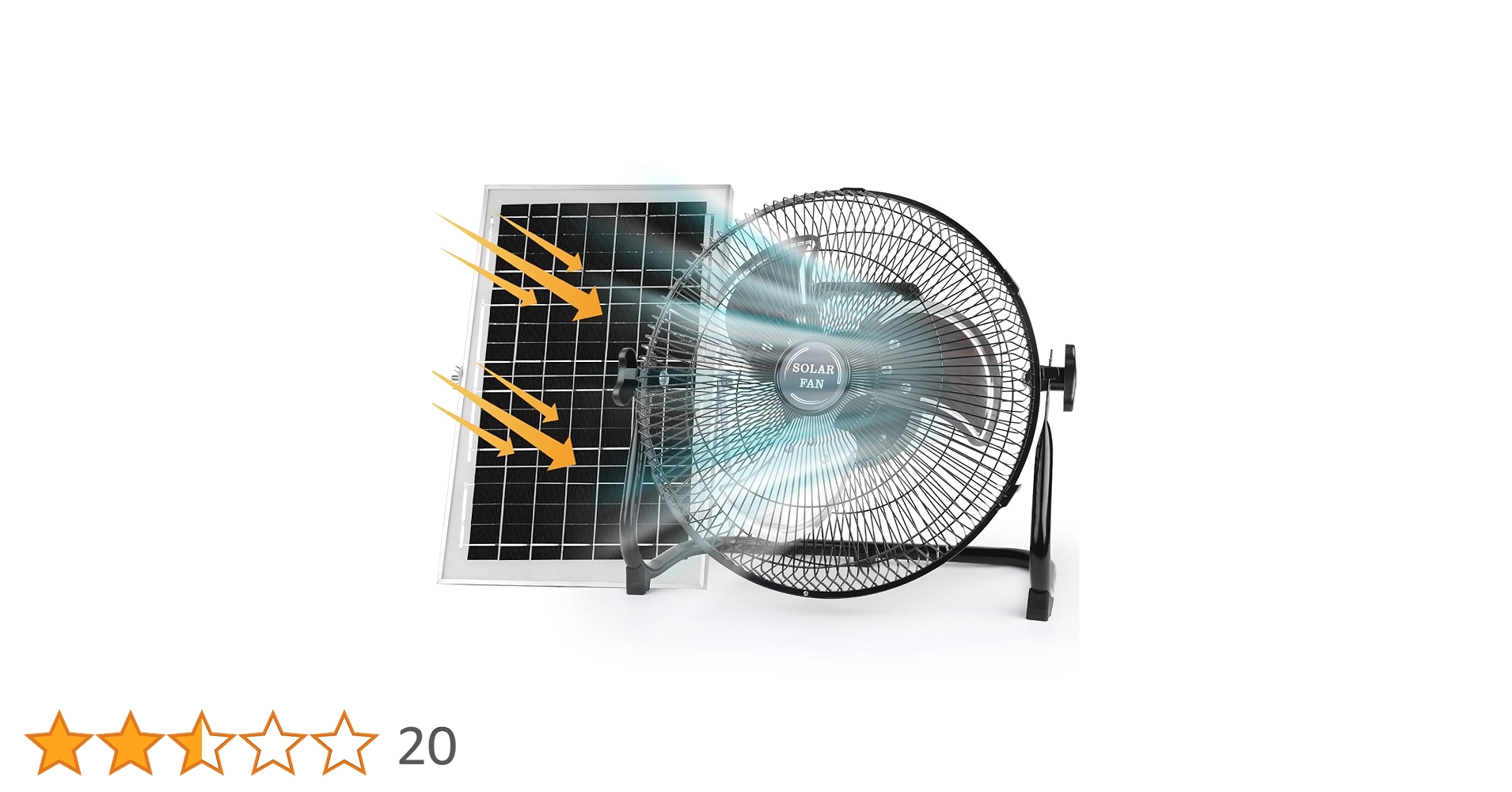 Amazon | Issufel ソーラー 扇風機 充電式 大容量12000mAh 強風
