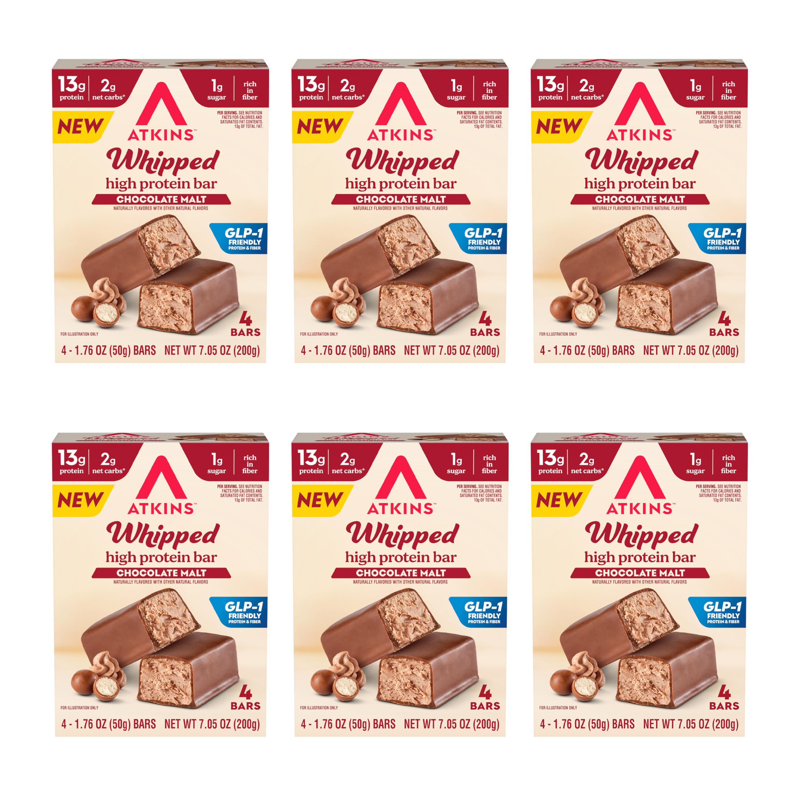 Atkins Chocolate Peanut Butter High Protein Bar, 16g Protein, 12 Count — Amazon image 14