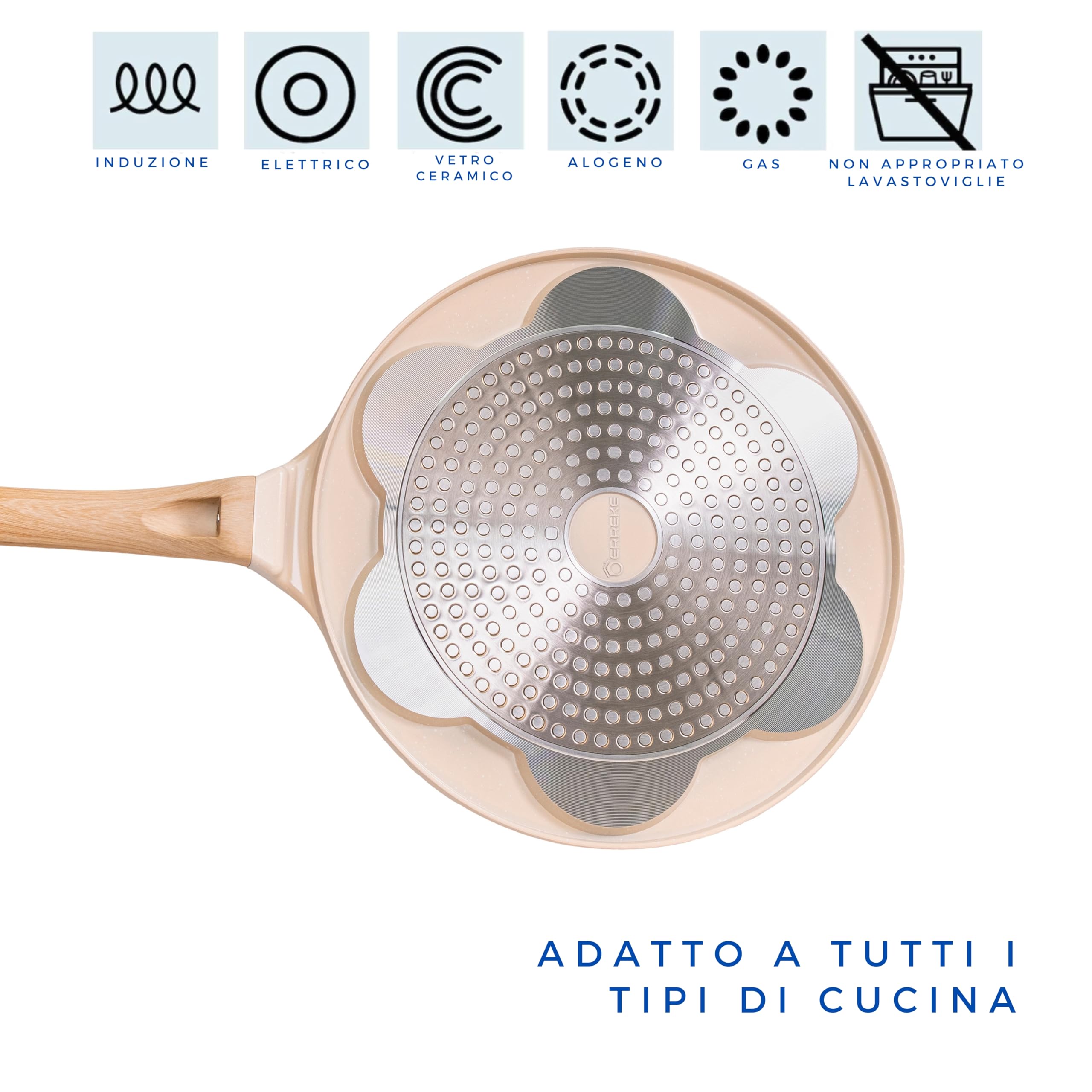 Padella Pancake Con Faccine Emoji - Antiaderente Per Induzione, Gas E Elettrico, 26 Cm - Foto 12