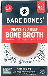 Bare Bones Beef Bone Broth Classic 16 oz - Pure, Keto-Friendly, Nutrient-Rich Broth
