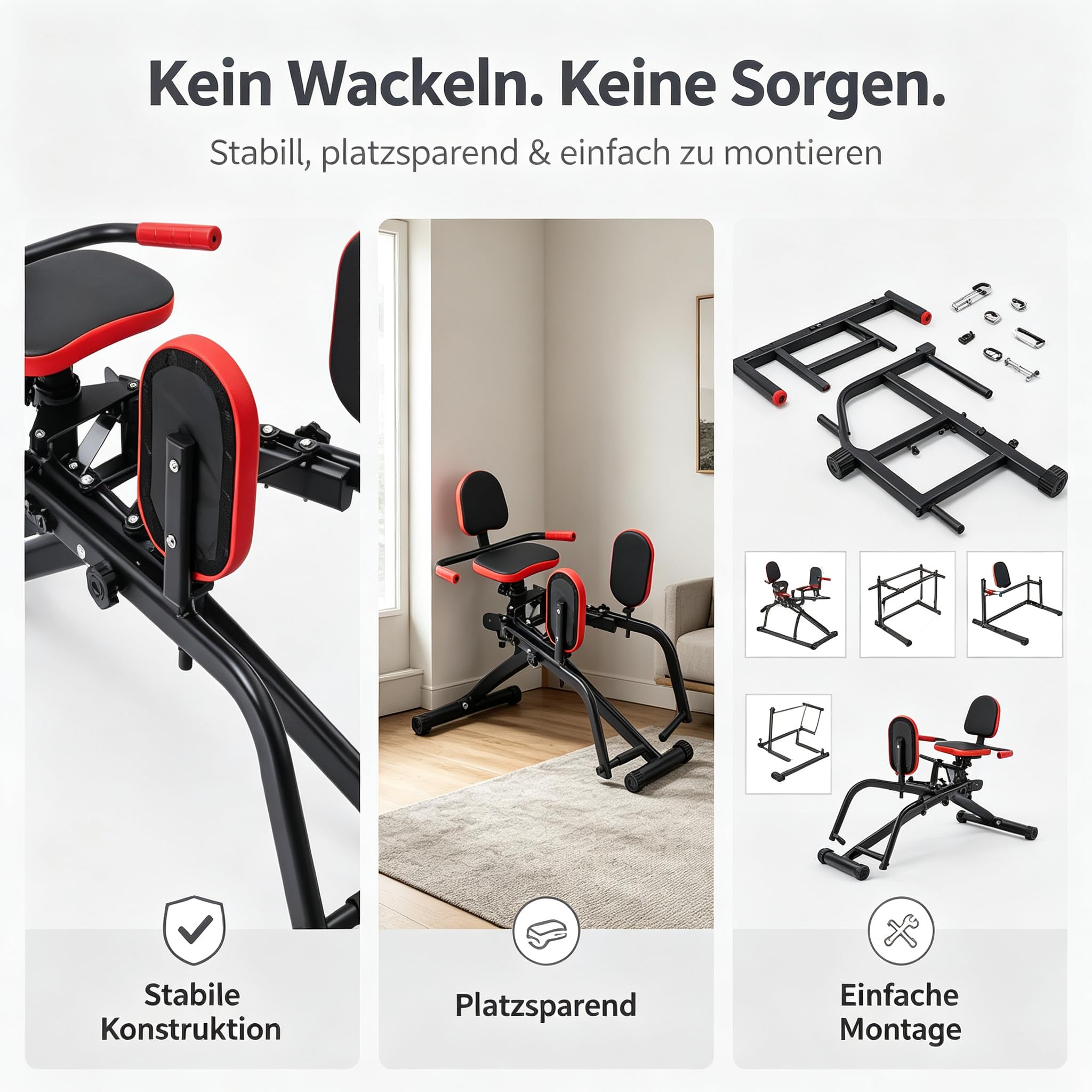 Hüftabduktor Maschine 2-in-1 verstellbar 6 Widerstände für Zuhause