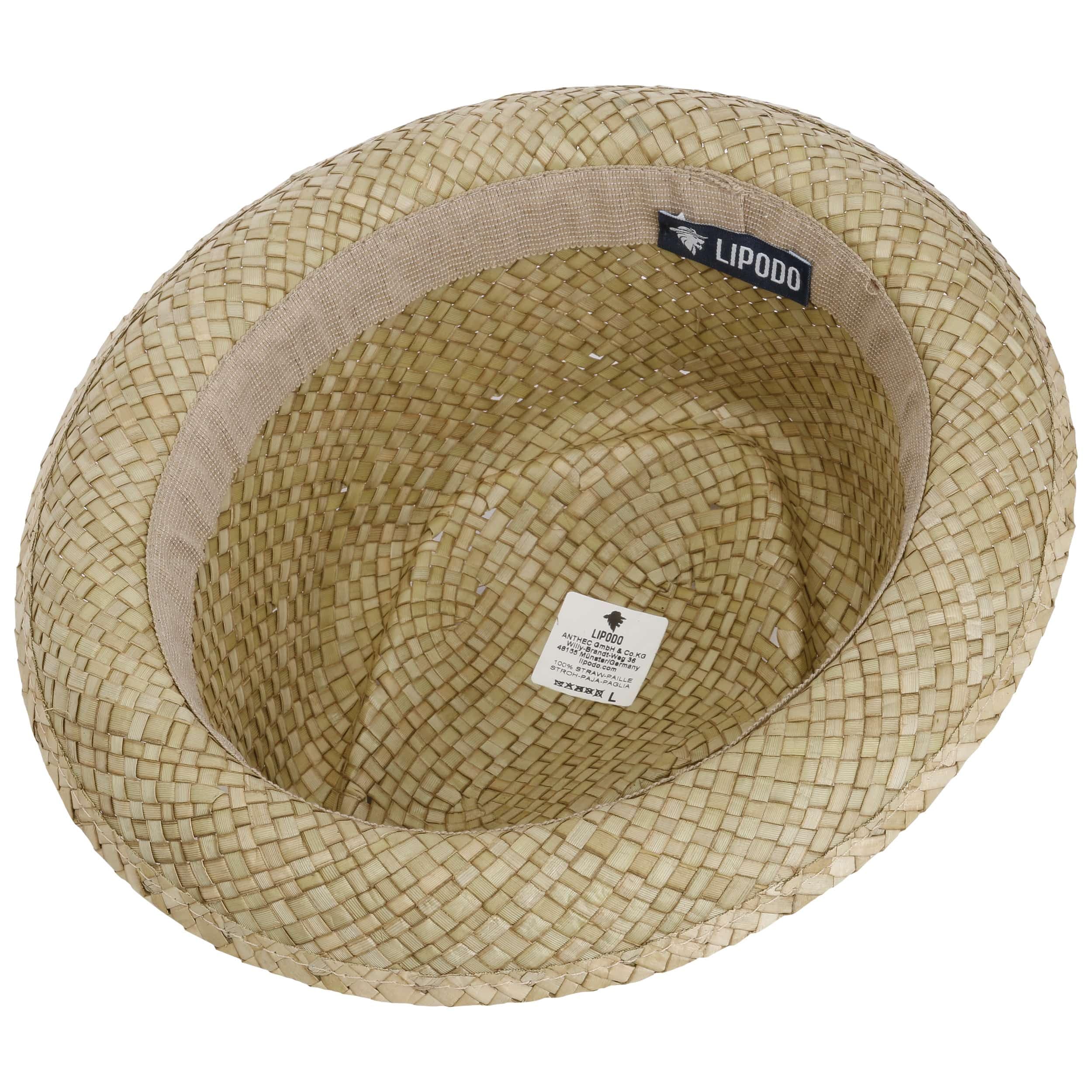 SOMBREROSHOP Diamond Nature Sombrero Pork pie de Paja con Cordon Decorativo Unisex Primavera Verano