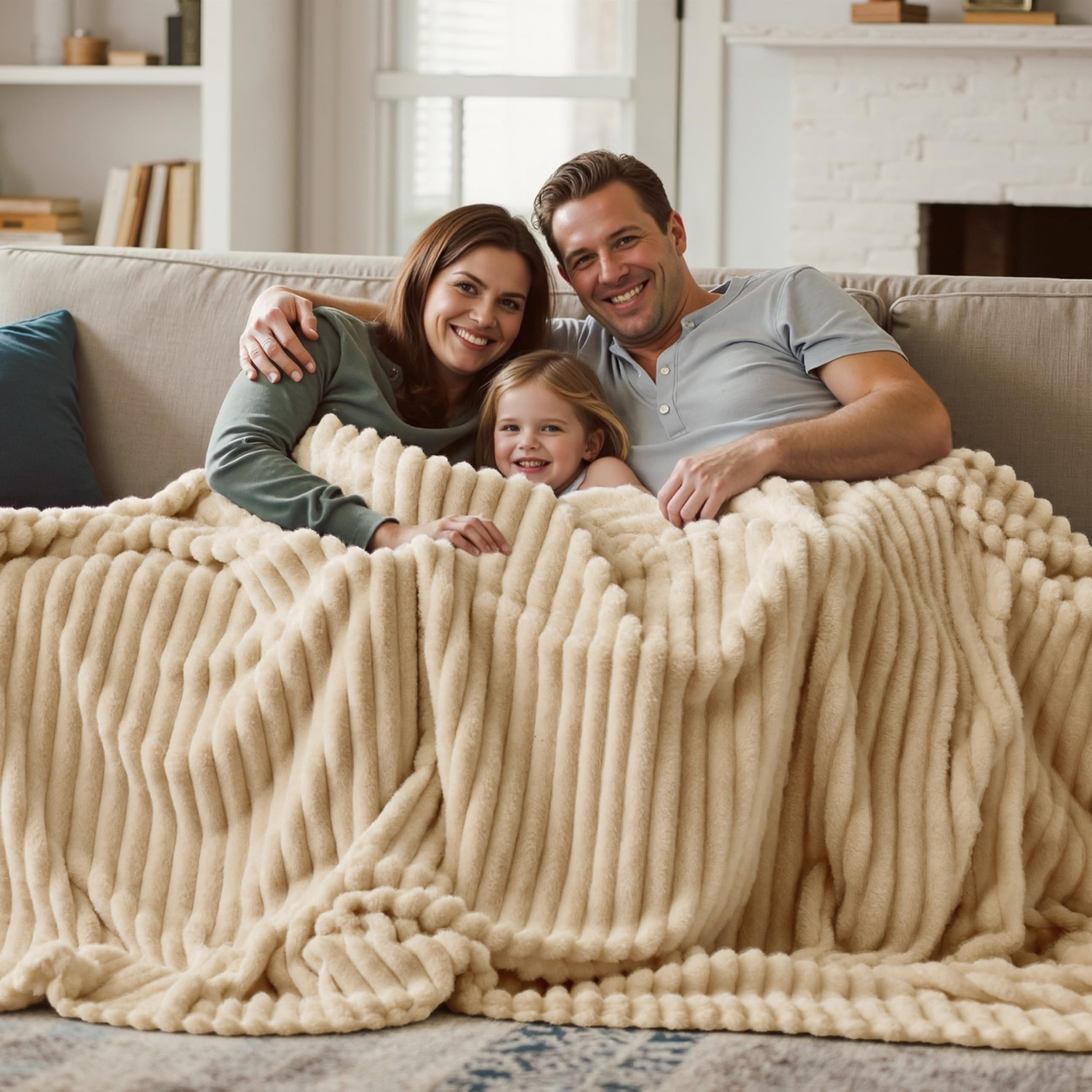 Amazon.com: Joiedomi Queen Size Blanket for Bed, Soft & Warm Brown