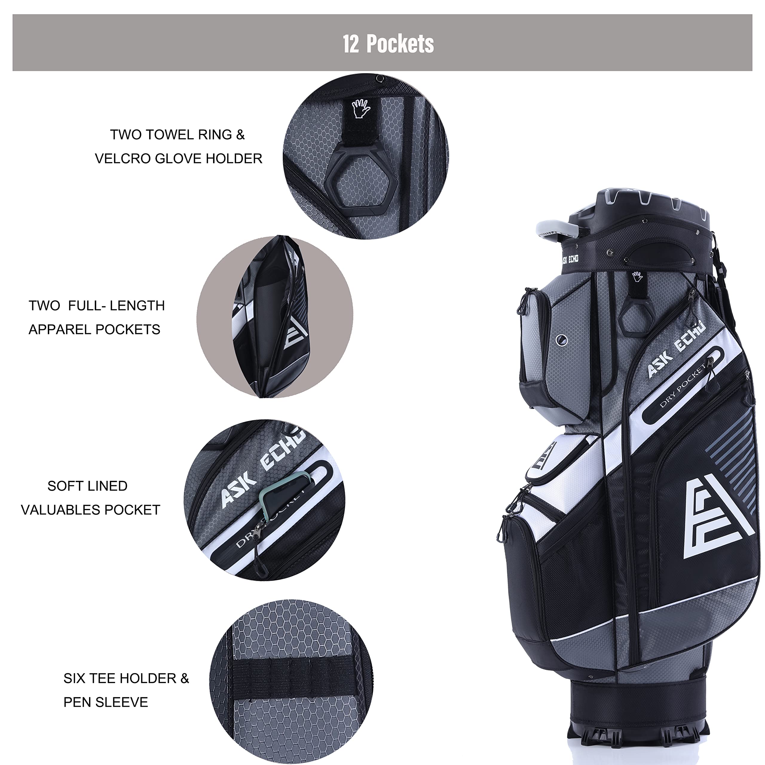 ASK ECHO TLock Golf Cart Bag