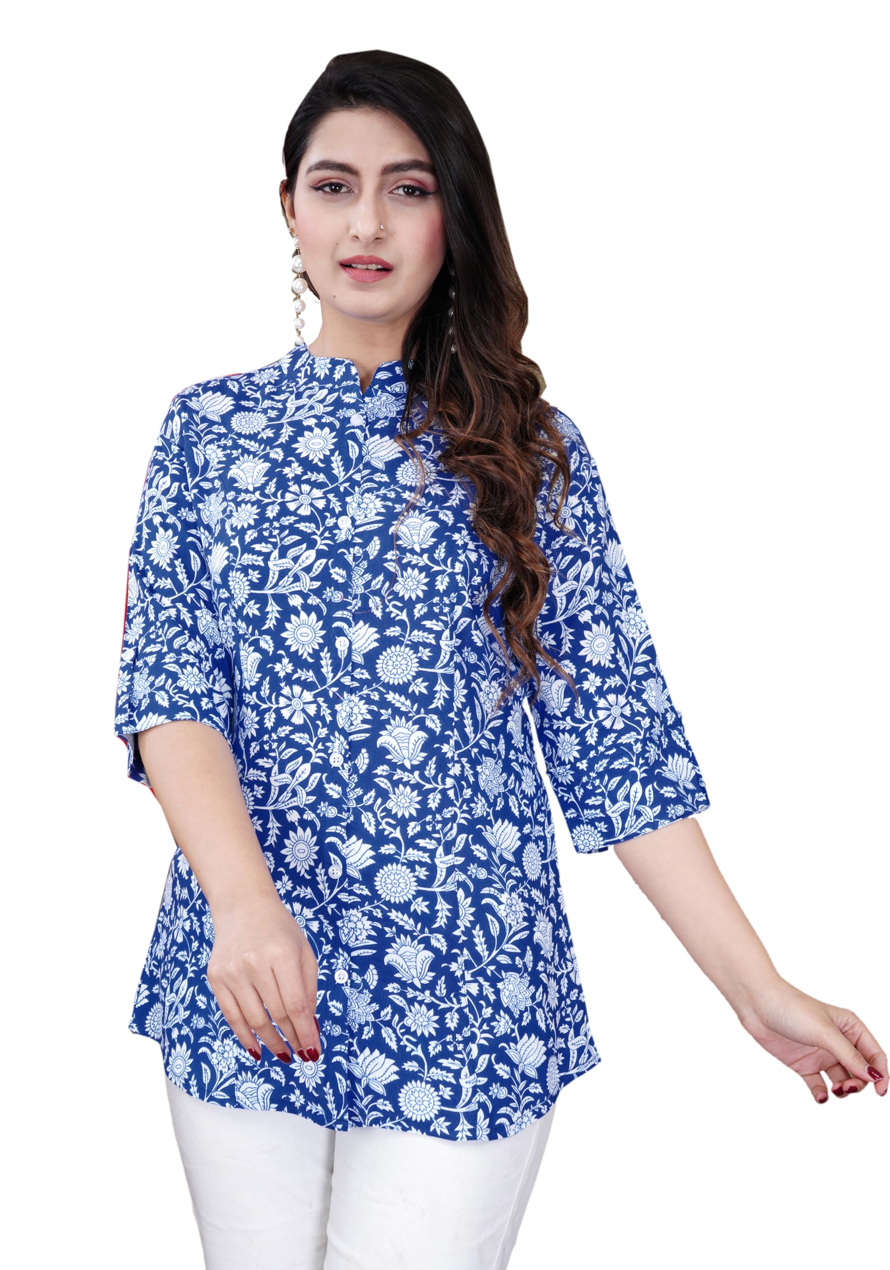 WROGN Printed Button Down Style Shirt/Top for Women in multi