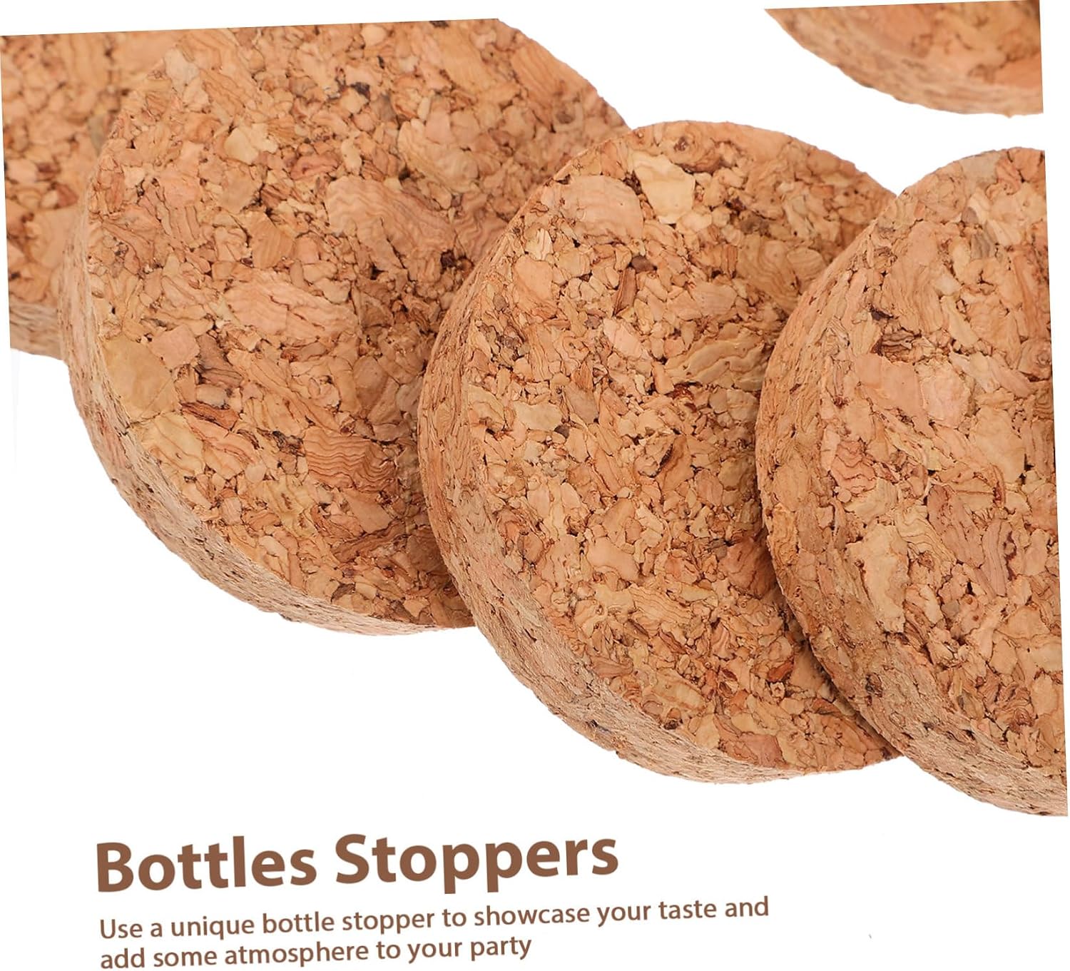 20pcs Natural Cork Stoppers for Wine Bottles Glass Bottles and Diy Crafts Tapered Design for Easy Use for Home Restaurants and Events