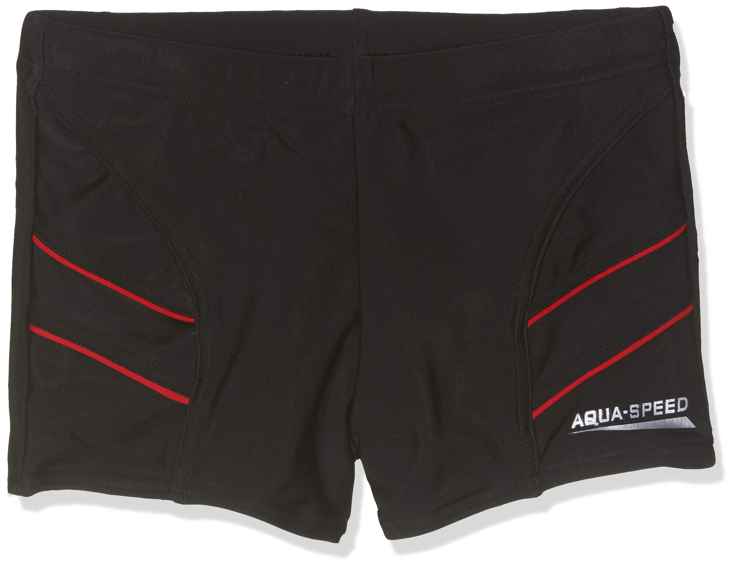 Aqua Speed Kids Andy Boys Aquashorts Swim Shorts - Black/Red, Size 128
