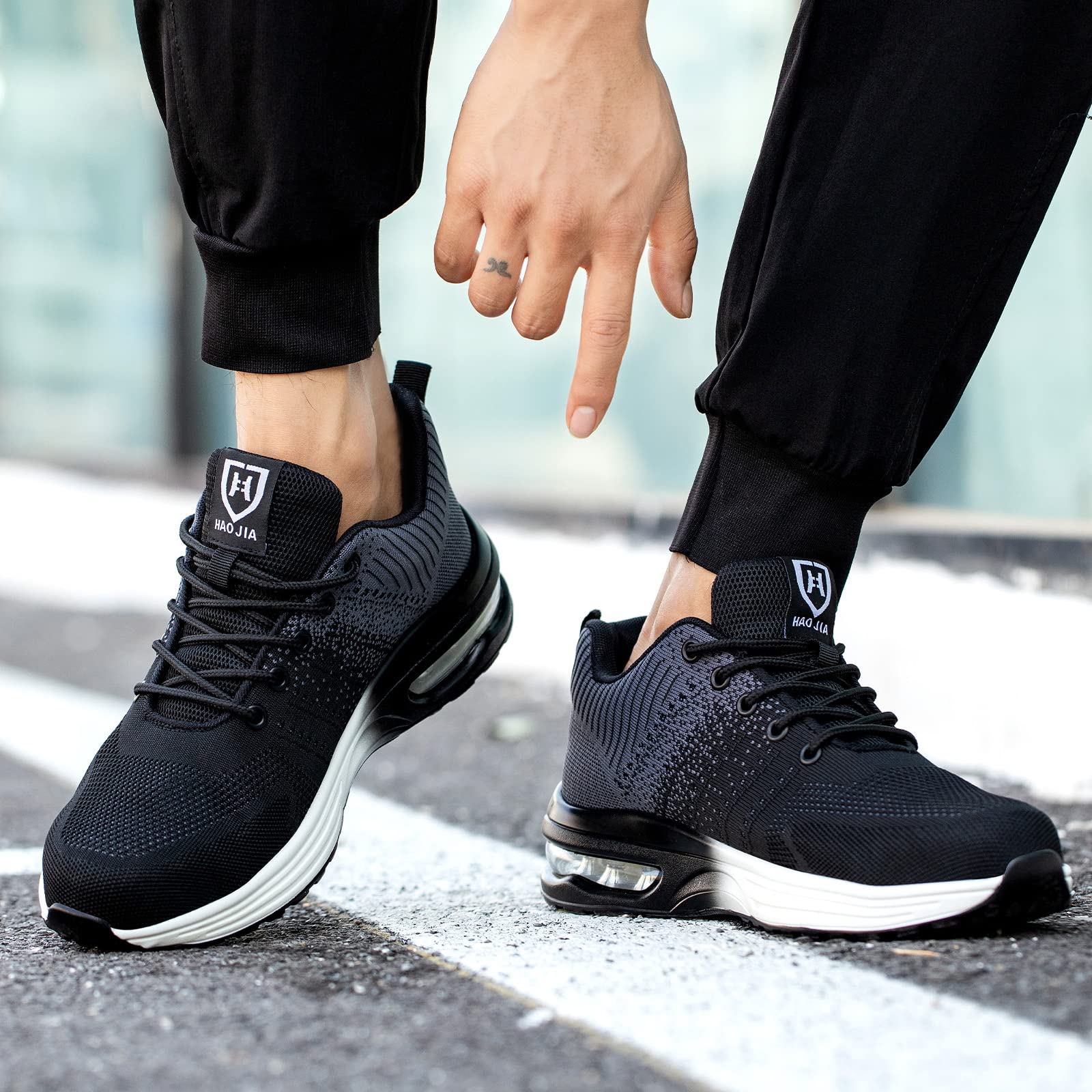 Baofular Scarpe Antinfortunistiche Uomo Donna Leggere Scarpe da Lavoro Comode Scarpe Sicurezza Antiscivolo Traspiranti