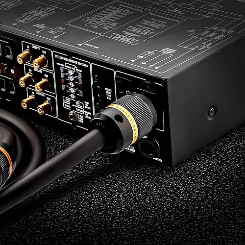 Miniatura 2 de Viborg - Cable de alimentación de alta fidelidad por Viborg, 3.3FT-5N OFC, AWG blindaje de cobre, 2 capas, 6 mm² /Core, φ16 mm, cable de