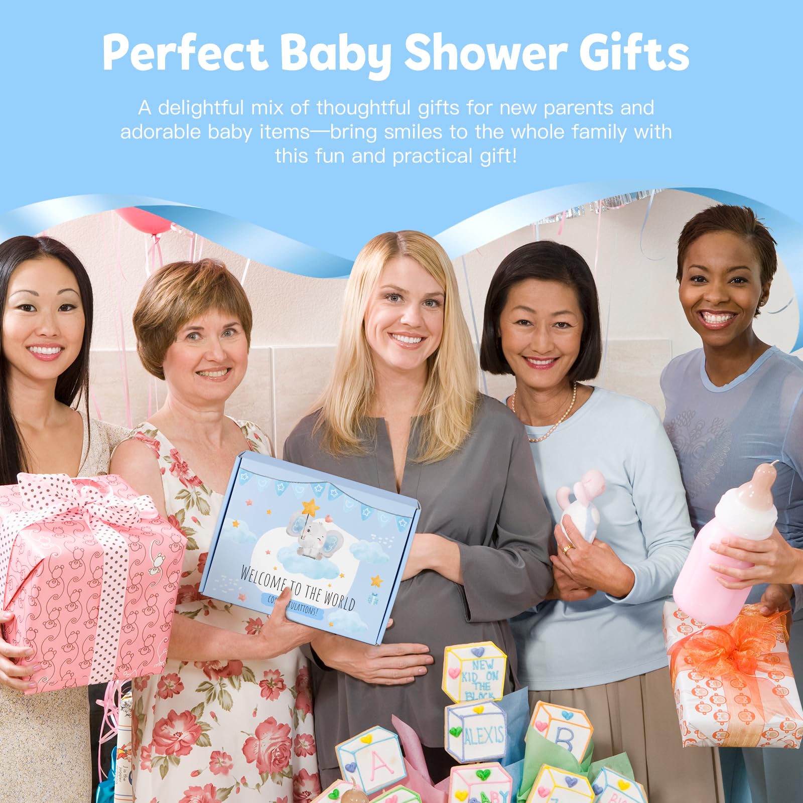 Juego de regalo para bebé, regalos para bebé, regalos para mamá nueva para mujeres