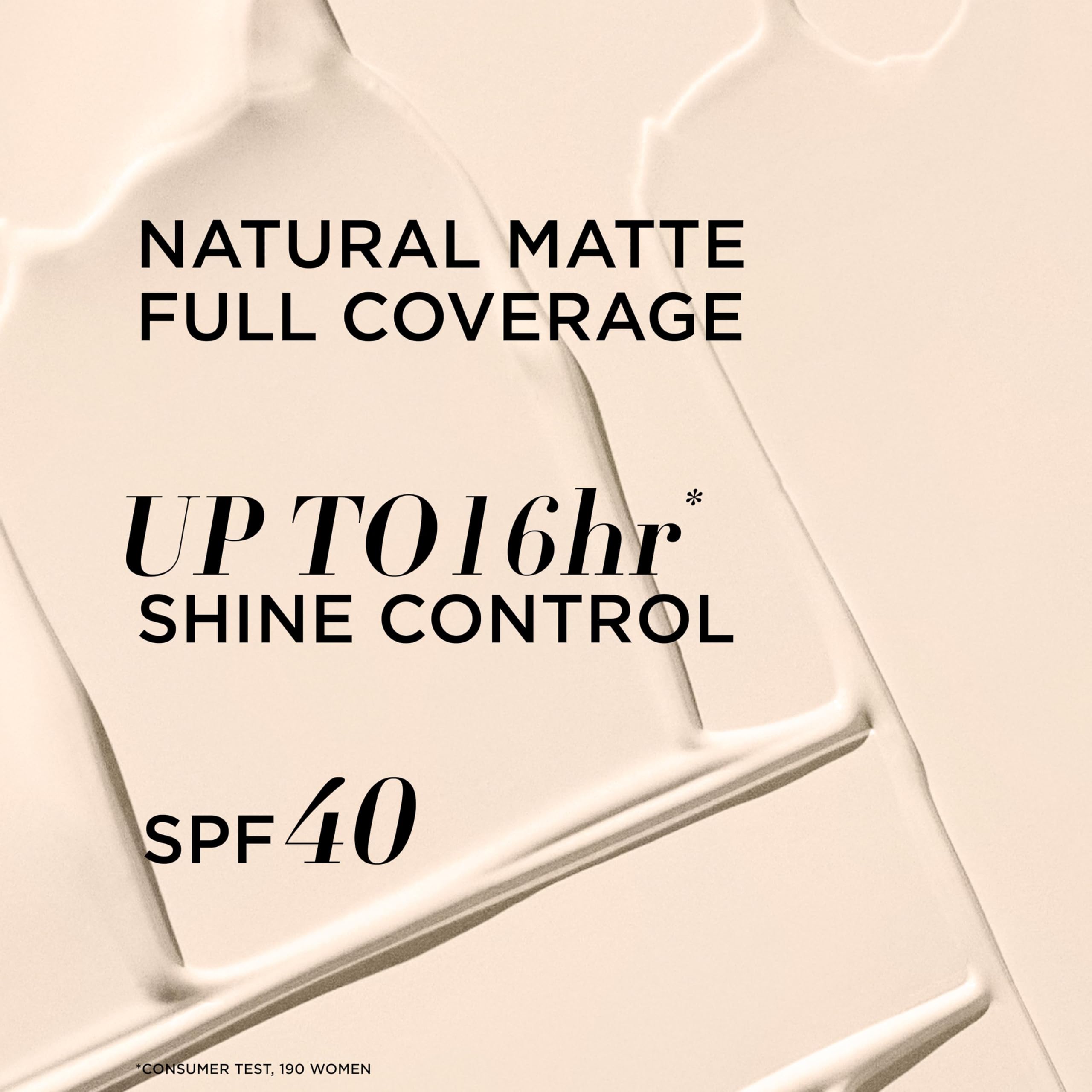 IT Cosmetics Full Coverage Foundation, Natural Matte, Made with Hyaluronic Acid, SPF 40 Protection, Your Skin But Better CC+ - Image 3