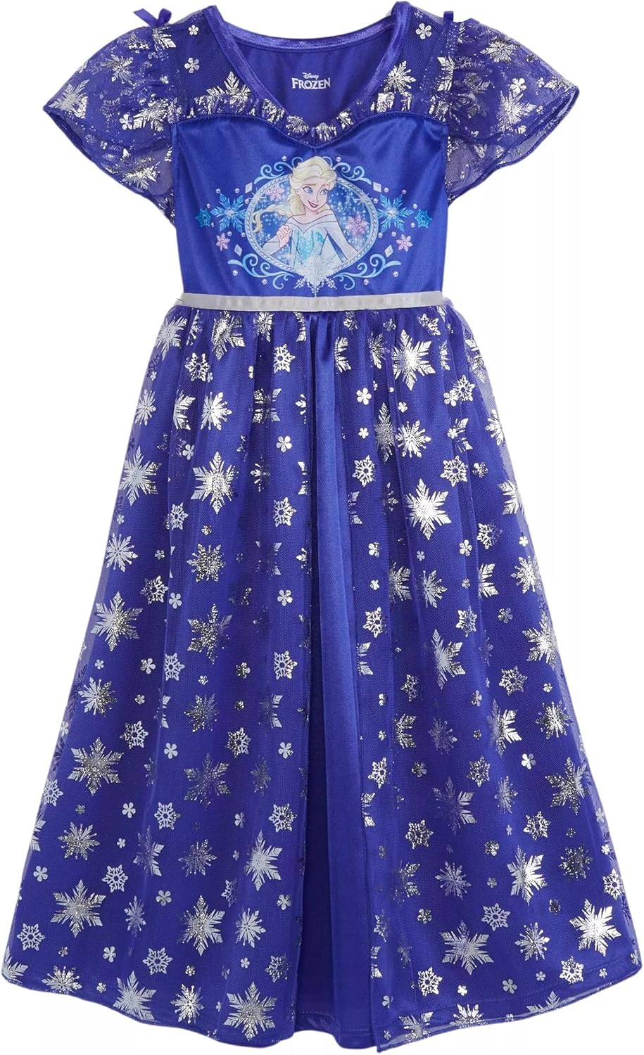 Disney Girls' Princess Dress Nightgown, Fantasy Gown, Soft & Cute Pajamas for Kids