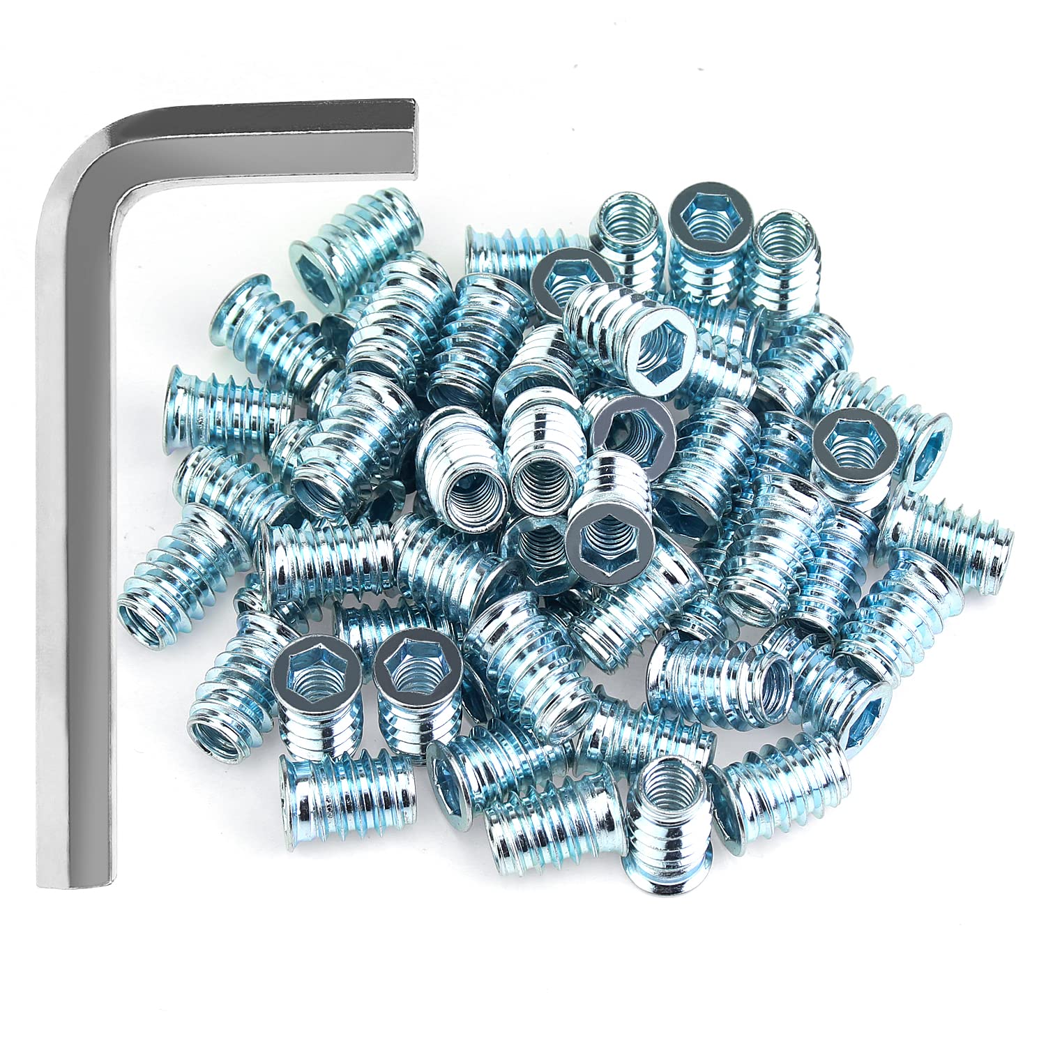 Threaded Inserts Kit - 148 Pcs Wood Screw Inserts -20 Threaded Inserts Kit - 148 Pcs Wood Screw Inserts -20