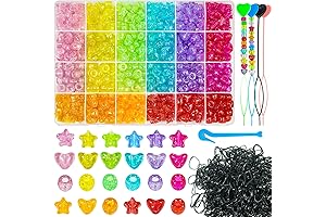 Wavlakth Hair Beading Kit: 1680 Pcs Ultimate Accessory for Braiding, Jewelry, and Crafts