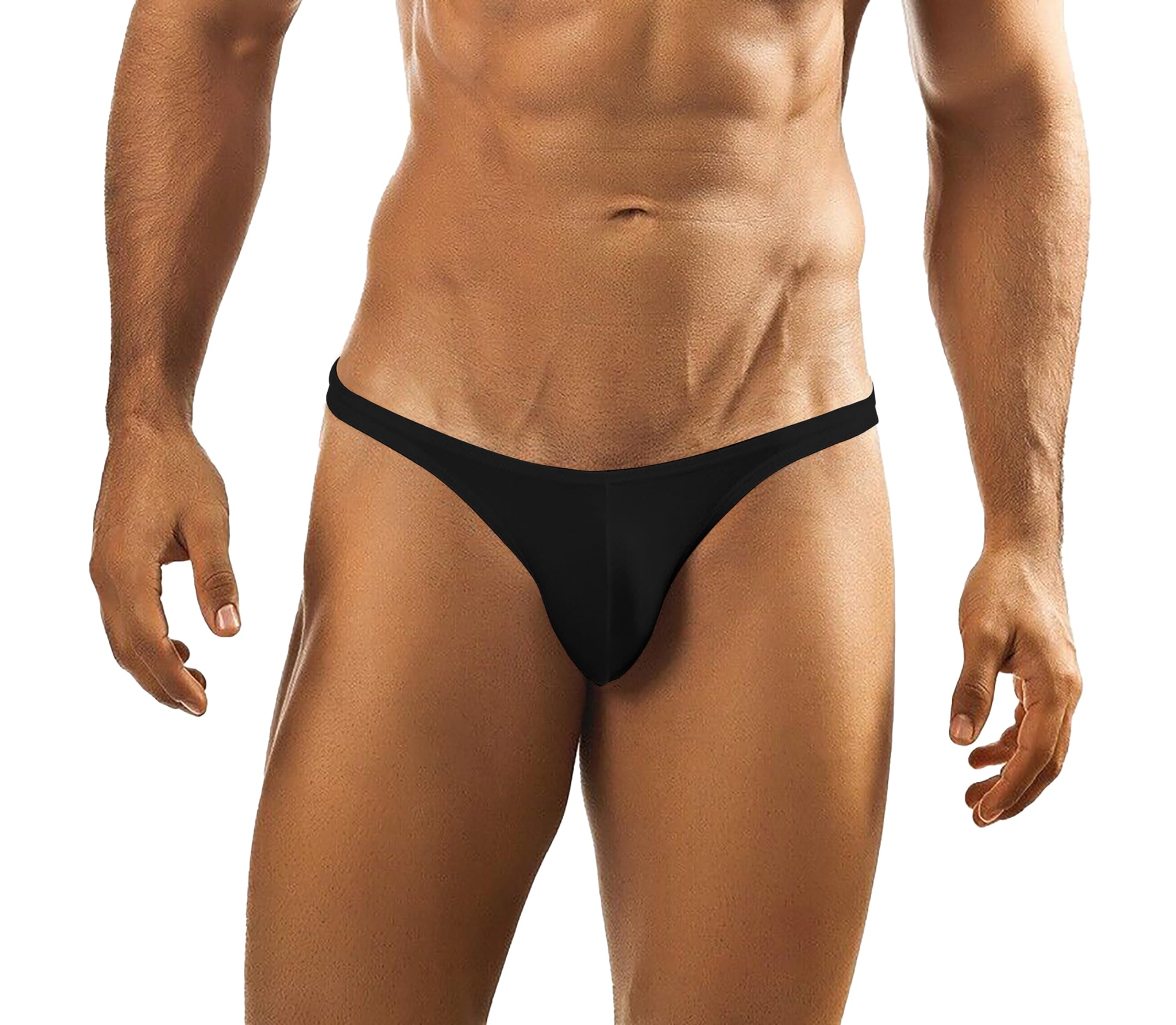 jovo Men's Thong Low Rise Sexy Solid G-String Thong Bikini T-String Sexy Lingerie Panties Briefs L623-picture-53