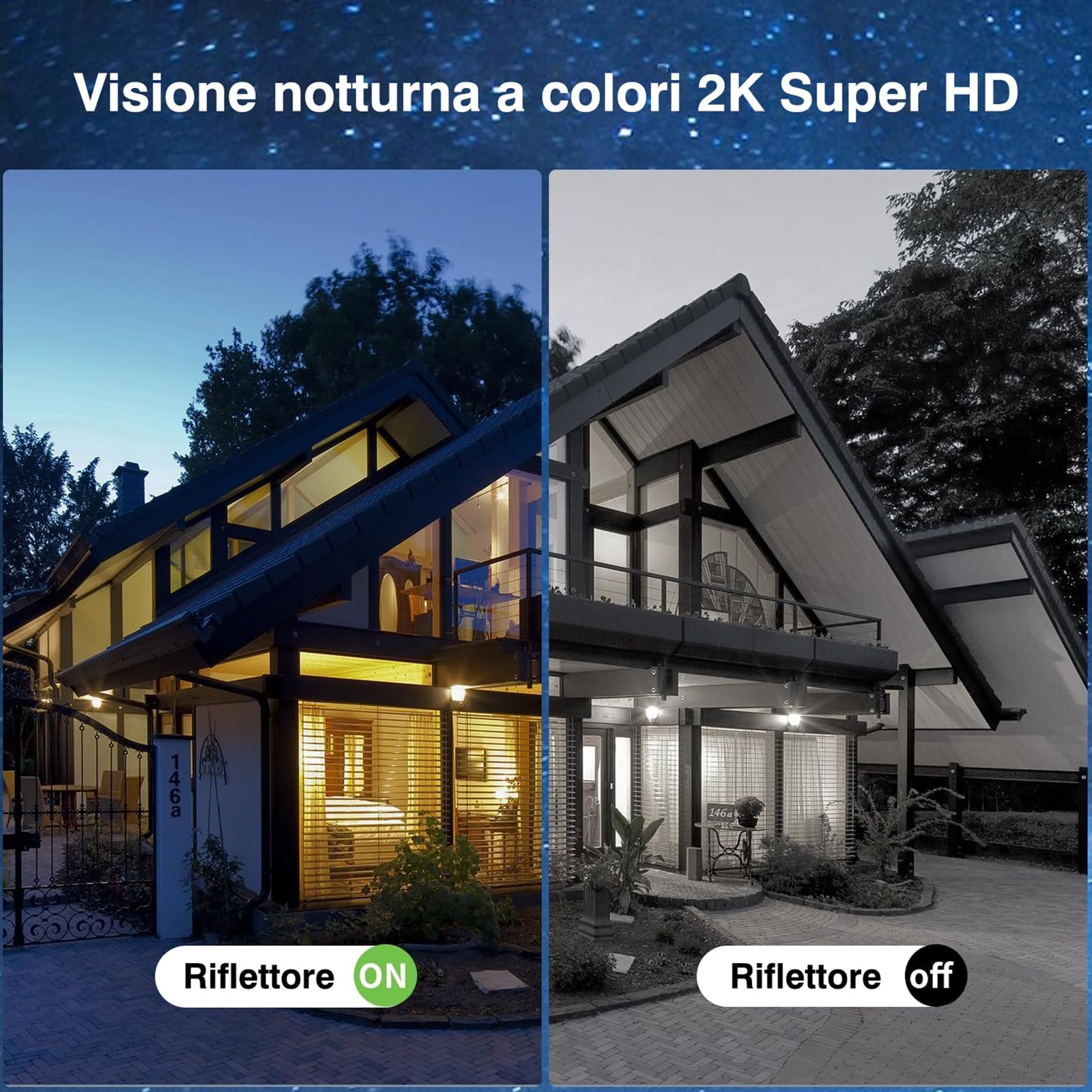 Xega 4G LTE Telecamera Solare Esterno con SIM Scheda 2K HD 355°/95° PTZ Telecamere Senza Fili con Pannello Solare Batterie Visione Notturna Rilevamento del Movimento Audio Bidirezionale Rotazione