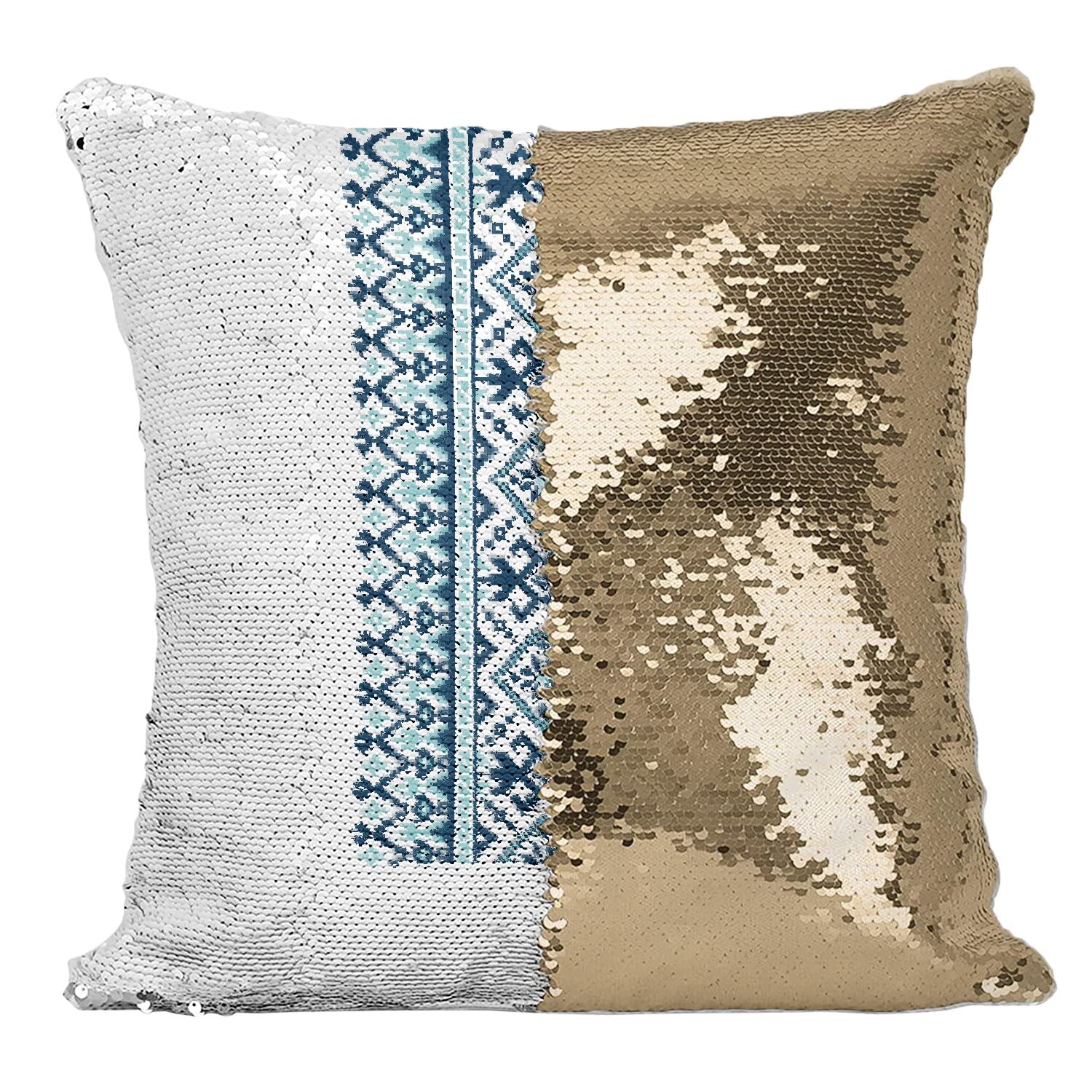 Coussin sequin dore pour illuminer vos soirees cocooning au salon