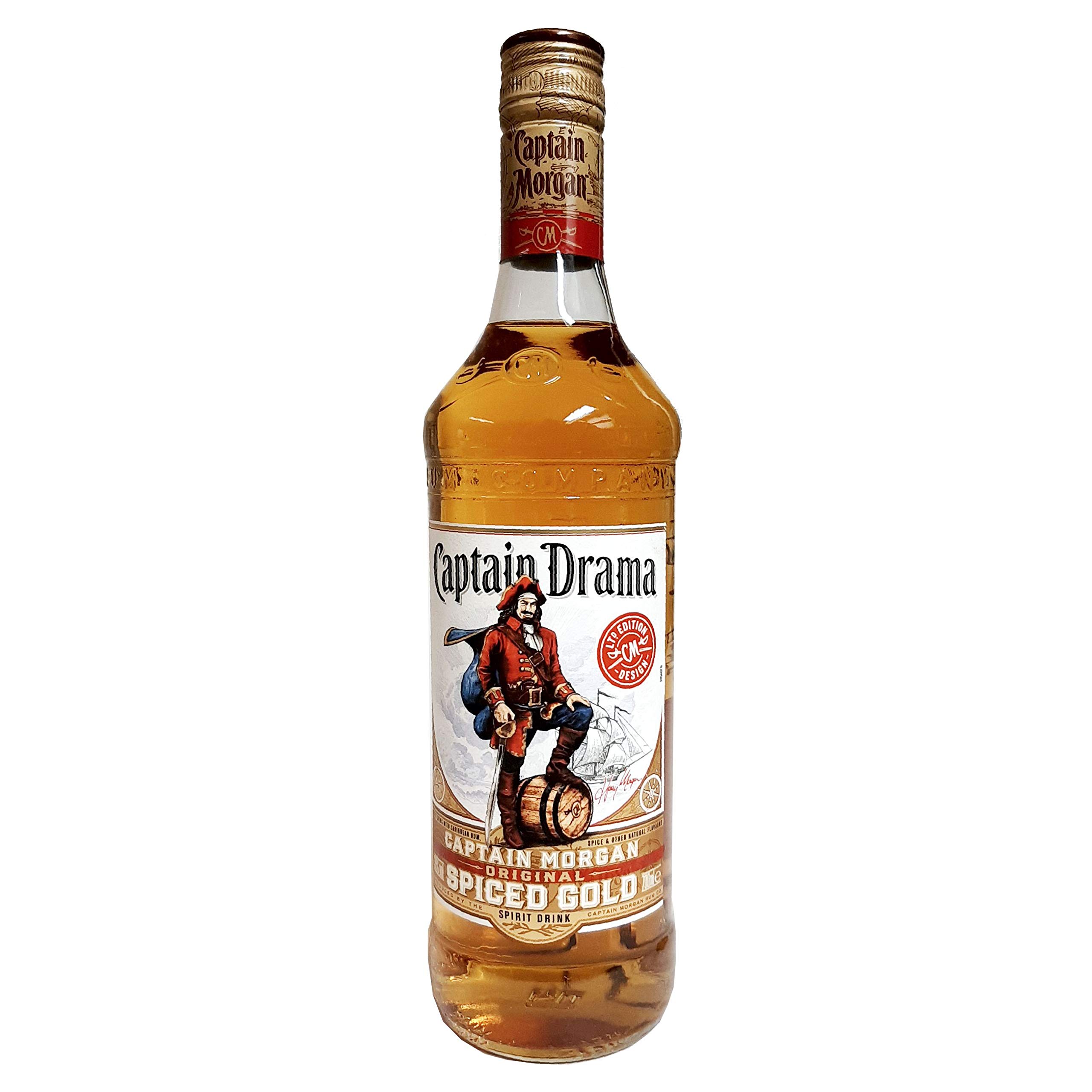Captain Morgan Geschenk Set | Feinster Karibischer Rum mit Original Glas, Zigarre und Dragee´s | Geschenkkorb 5-teilig | Geschenk für Männer | Geschenkideen mit Alkohol | Präsentkorb gefüllt