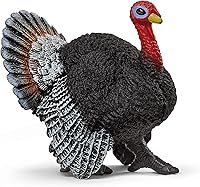 Schleich Farm World Realistic Turkey Figurine - Detailed Farm Animal Toy for Kids Imaginative Play