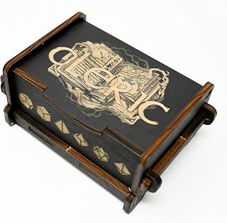 Dice Box - BLACK - 6x4x3 Also holds jewelry and great for desks and desk top items (Cleric)