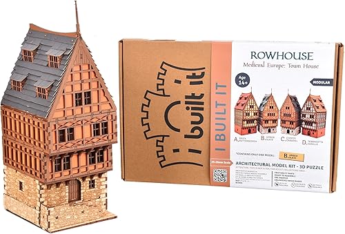 Miniatura 4 de Cooper Rowhouse Kit de construcción de madera para adolescentes y adultos, adecuado para jugar con la familia - Realista