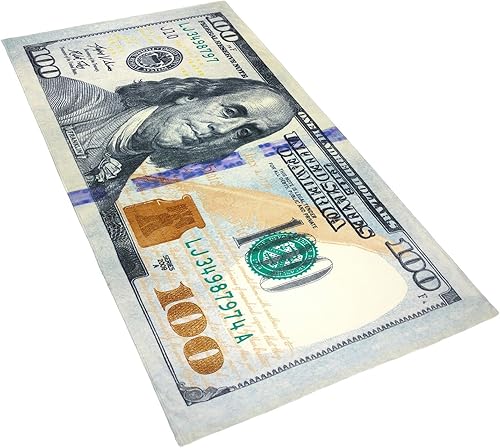 Miniatura 2 de Kaufman - Toalla de playa y piscina con estampado de billetes de 100 dólares, paquete de 6, 30 x 60 pulgadas, multicolor