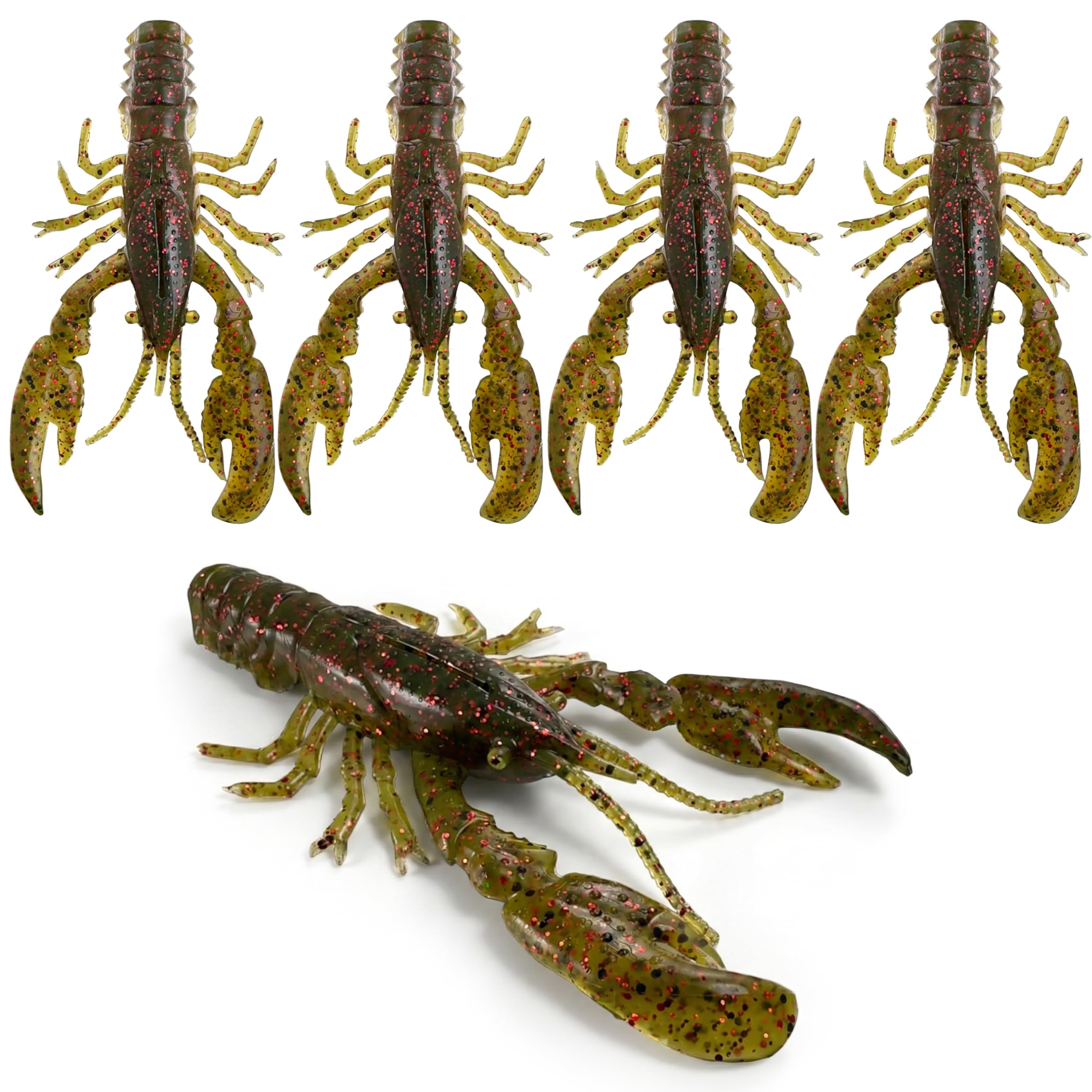 Headbanger RawCraw Soft Plastic Craw Bait for Bass Fishing