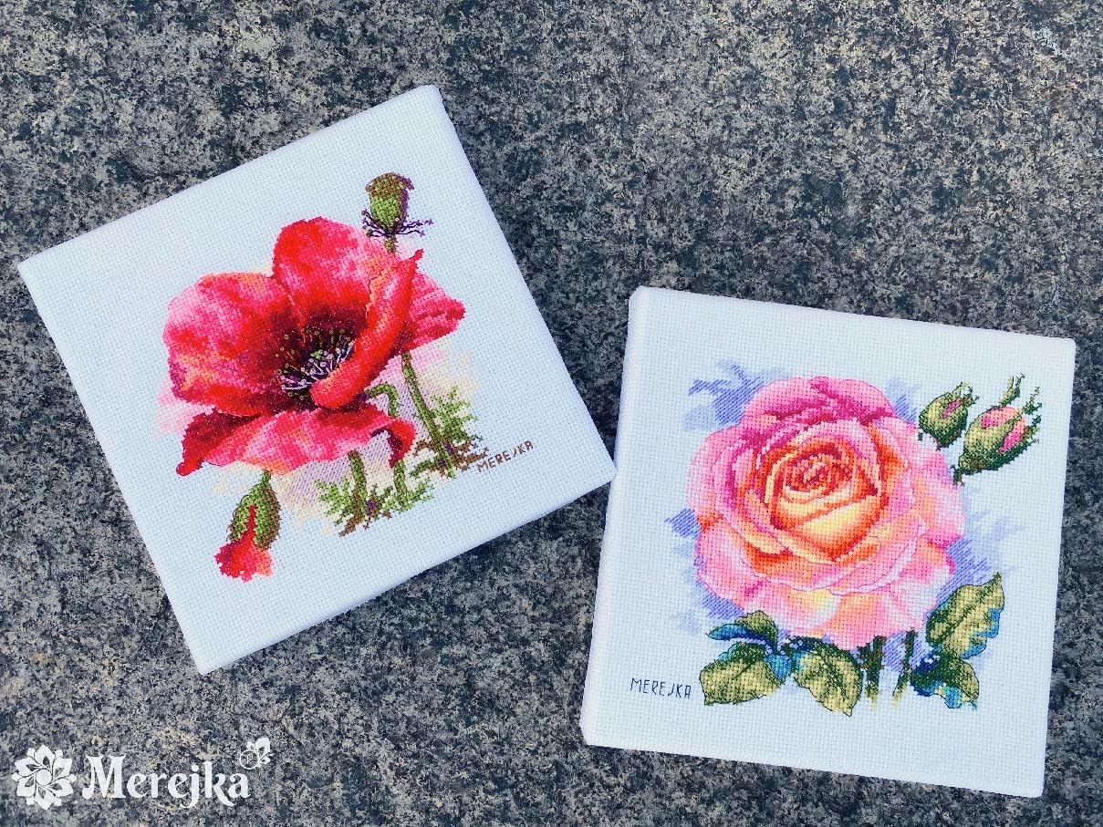 Merejka Counted Cross Stitch Kit Rose