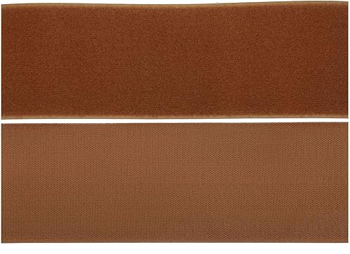 COTOWIN Cinta de tela de nailon para coser de 4 pulgadas, 12 pulgadas de longitud (beige marrón)