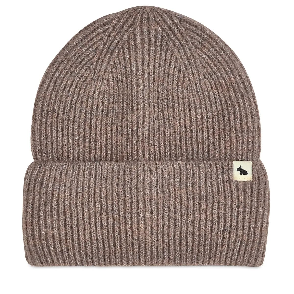 Raldey Espresso Radley Knitters Lane Ribbed Beanie Hat One Size In