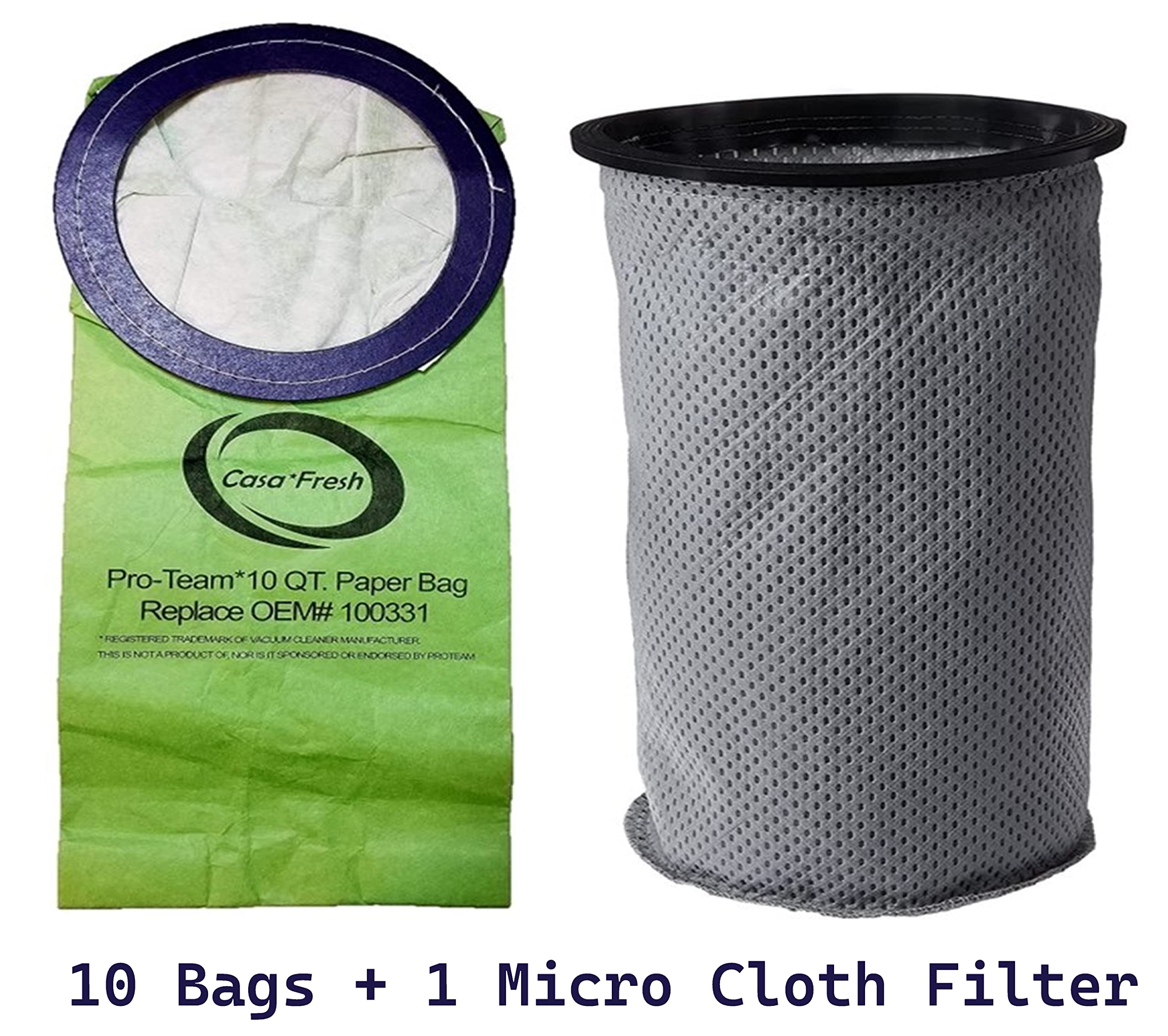 Pack De 10 Bolsas De Filtro Para Aspiradora Eibenstock DSS 25 M – Microvlies, Clase L, Fabricadas En Alemania