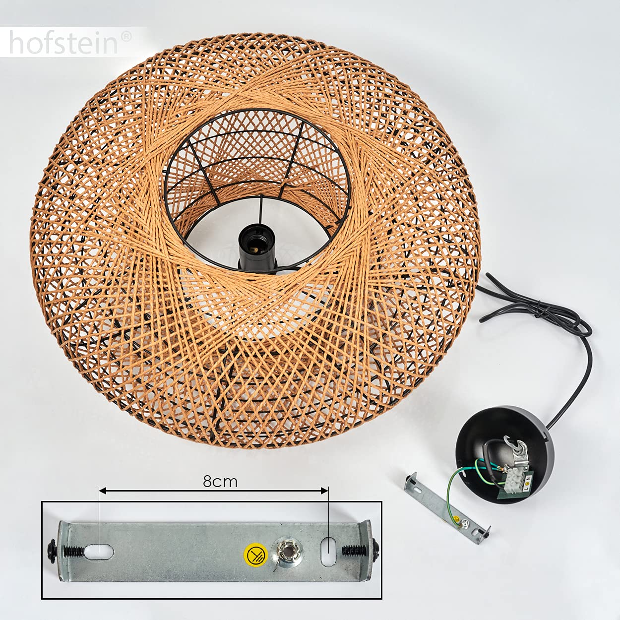 Moderne hanglamp zwart met goud - Netti