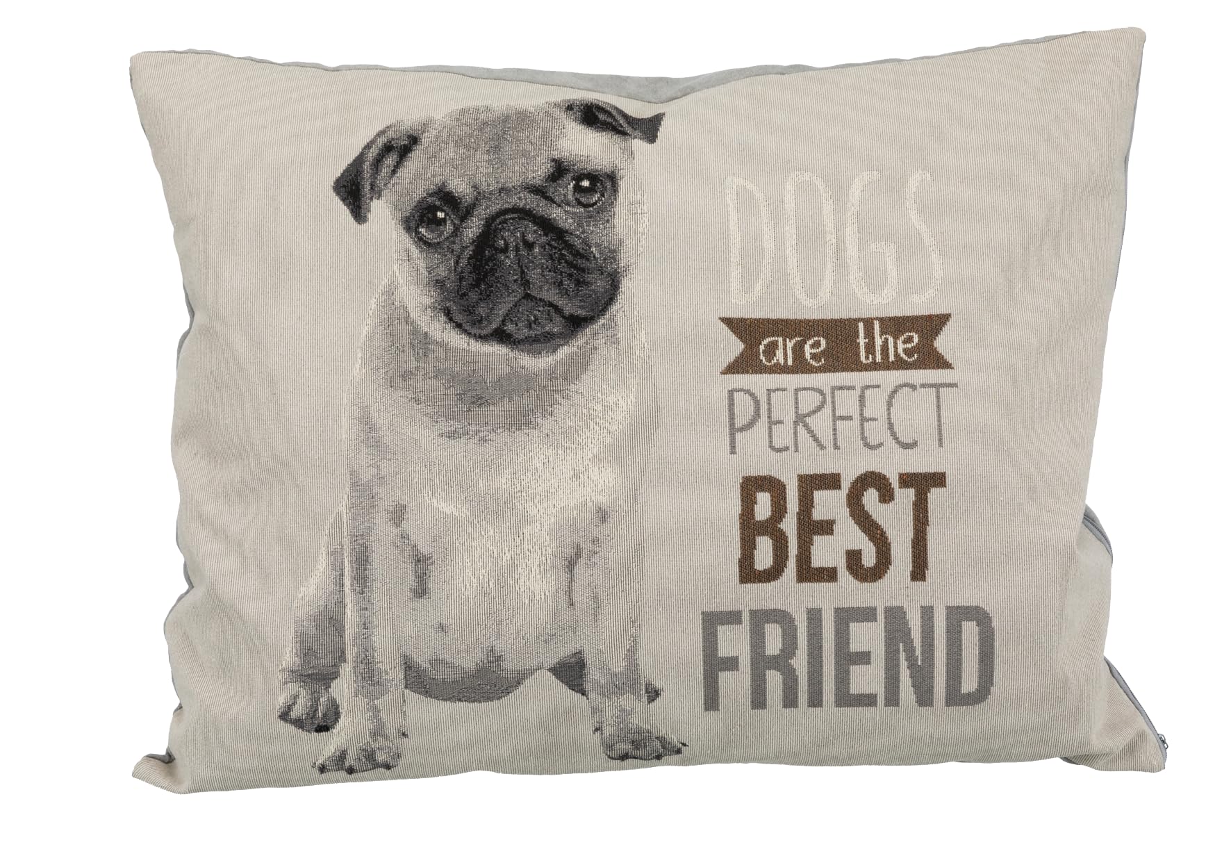 Trixie Chipo Square Cushion for Dogs Suitable for Small Size of Breeds of Dogs-60 x 48 cm (Pug)