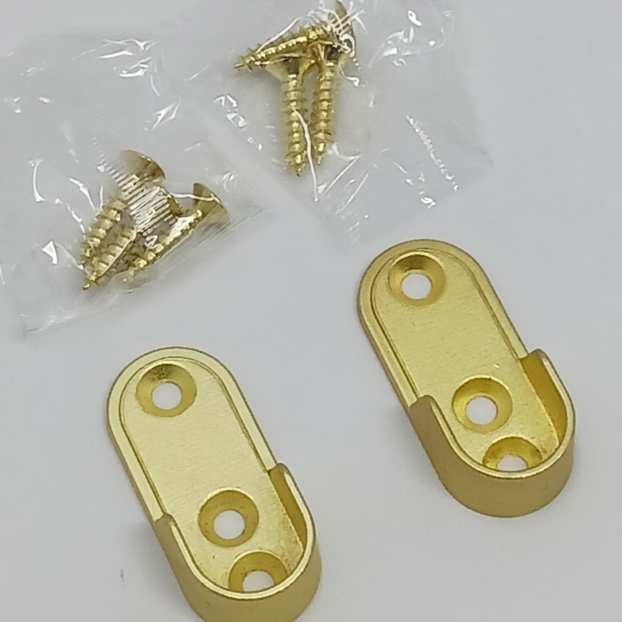 Matte Brass Custom Cut To Size Oval Closet Wardrobe Rod | Made-to-Order Hanging Rod for Closets & Storage with End Supports Up to 94 Inches long (31-48 Inches)