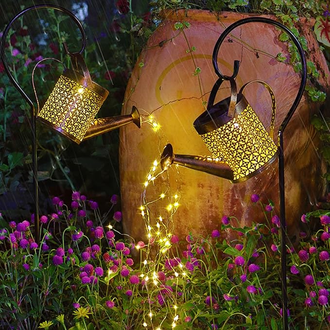 ZXCFTG 1 Pack Solar Watering Can Lights, 31.5 Inch Watering Can Solar