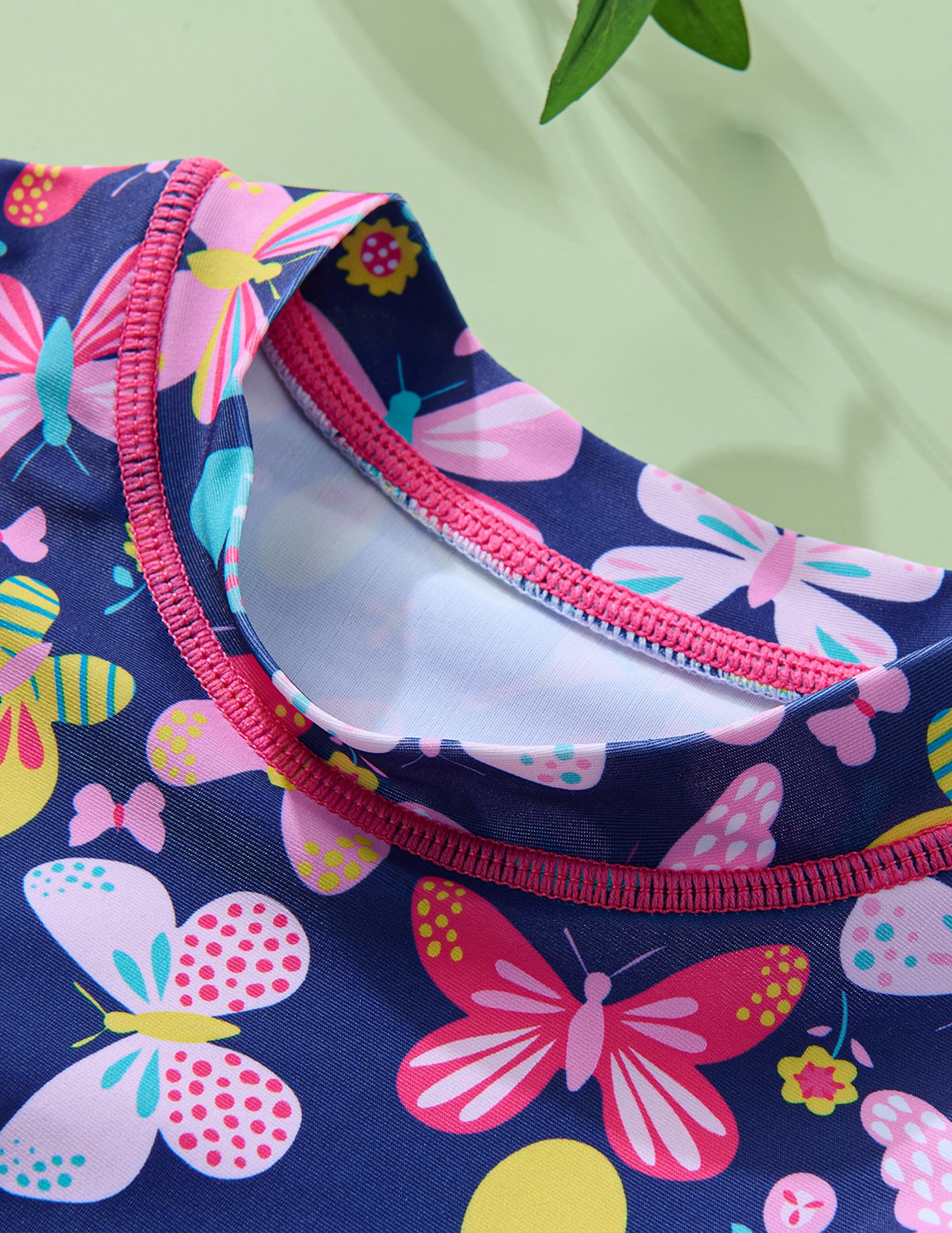 Liberty Pro 2er-Pack: Mädchen Rashguard Zweiteiliger Badeanzug Langarm Badeanzug – Kleinkind Bademode mit Röcken, Shorts, 3T-12Y