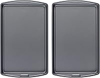 Vista 9 de GoodCook Everyday - Juego de 3 bandejas de acero al carbono antiadherentes para hornear, pequeñas de 13 x 9 pulgadas, medianas de 15 x 10 pulgadas