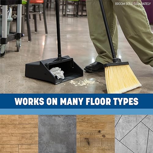 Miniatura 3 de Carlisle FoodService Products Duo-Pan - Recogedor vertical con yugo dentado para el hogar, restaurantes, cocina, vestíbulo y oficina, plástico, 30