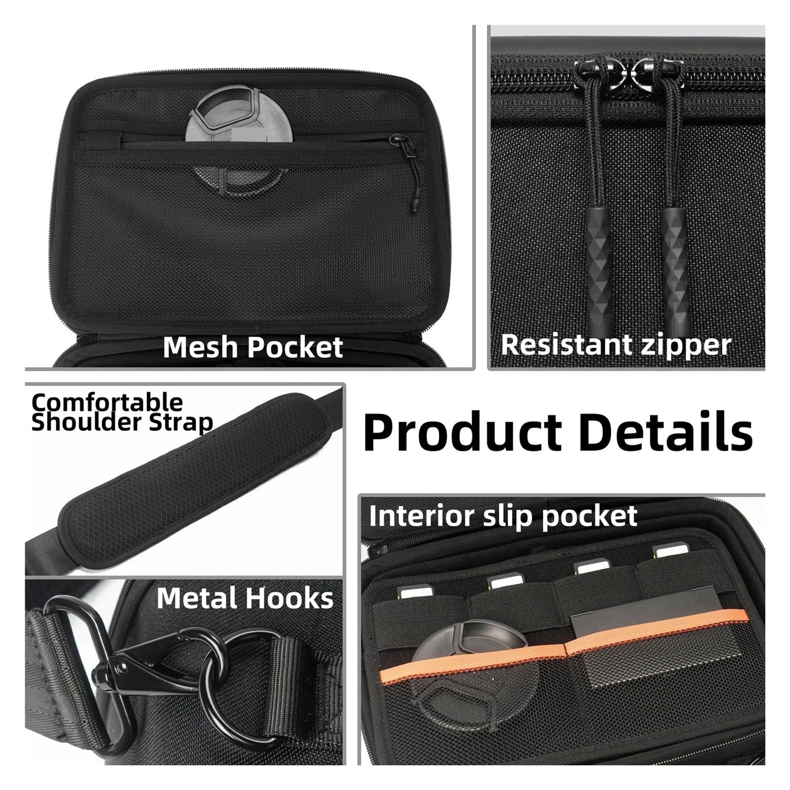 Zaino Motos Custodia Da Viaggio Antiurto Per Borsa Fotografica Impermeabile Guscio Rigido Per DJI Drone DSLR Mirrorless Divisori Borsa Moto
