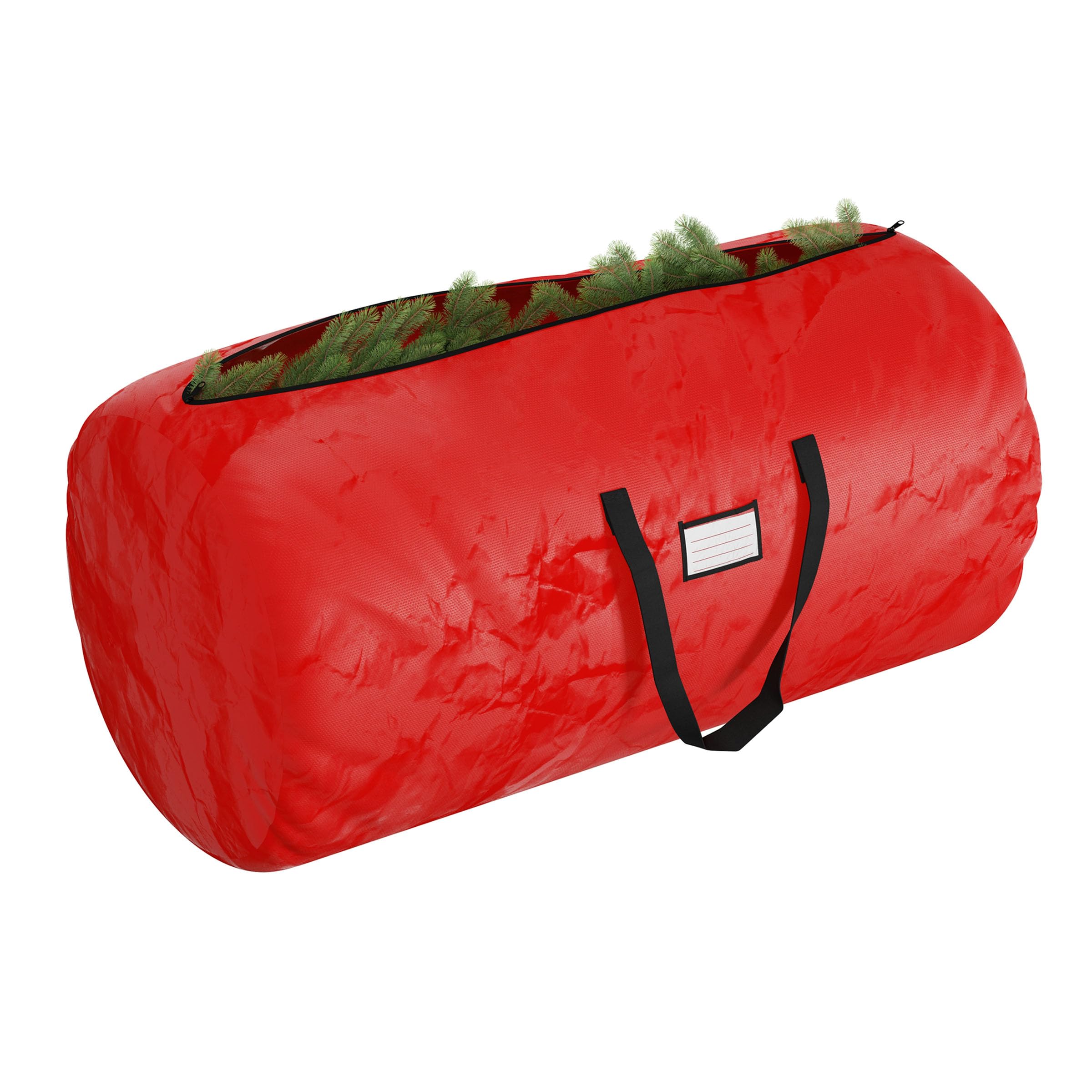 Christmas Tree Storage Bag-Fits up to 12 Foot Artificial Trees-Protects Holiday Decorations & Inflatables from Moisture & Damage by Elf Stor (Red)