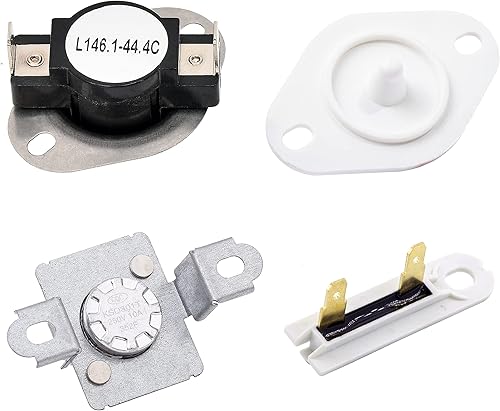 BlueStars - Kit de fusibles de corte térmico para secadora 279973, 3392519 y 8577274, con termistor y kit de repuesto de fusible térmico, ajuste