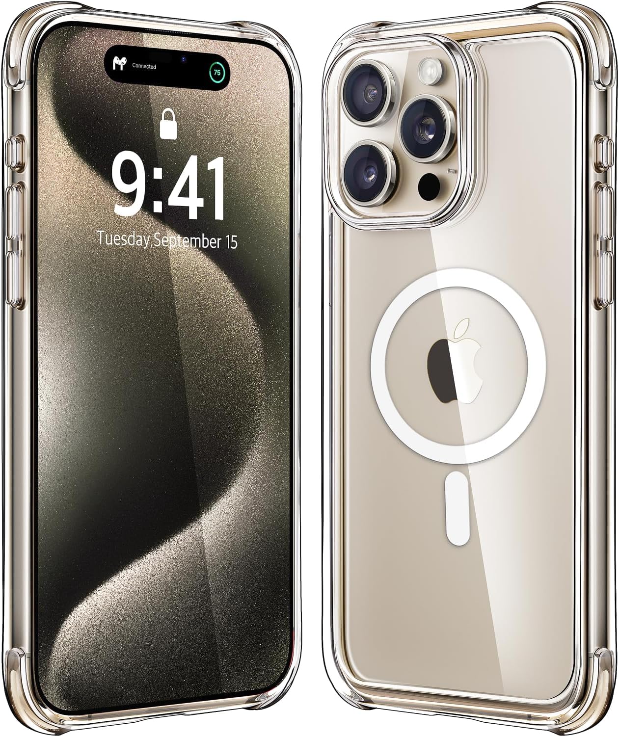 Amazon.com: Mkeke Magnetic Designed for iPhone 15 Pro Case