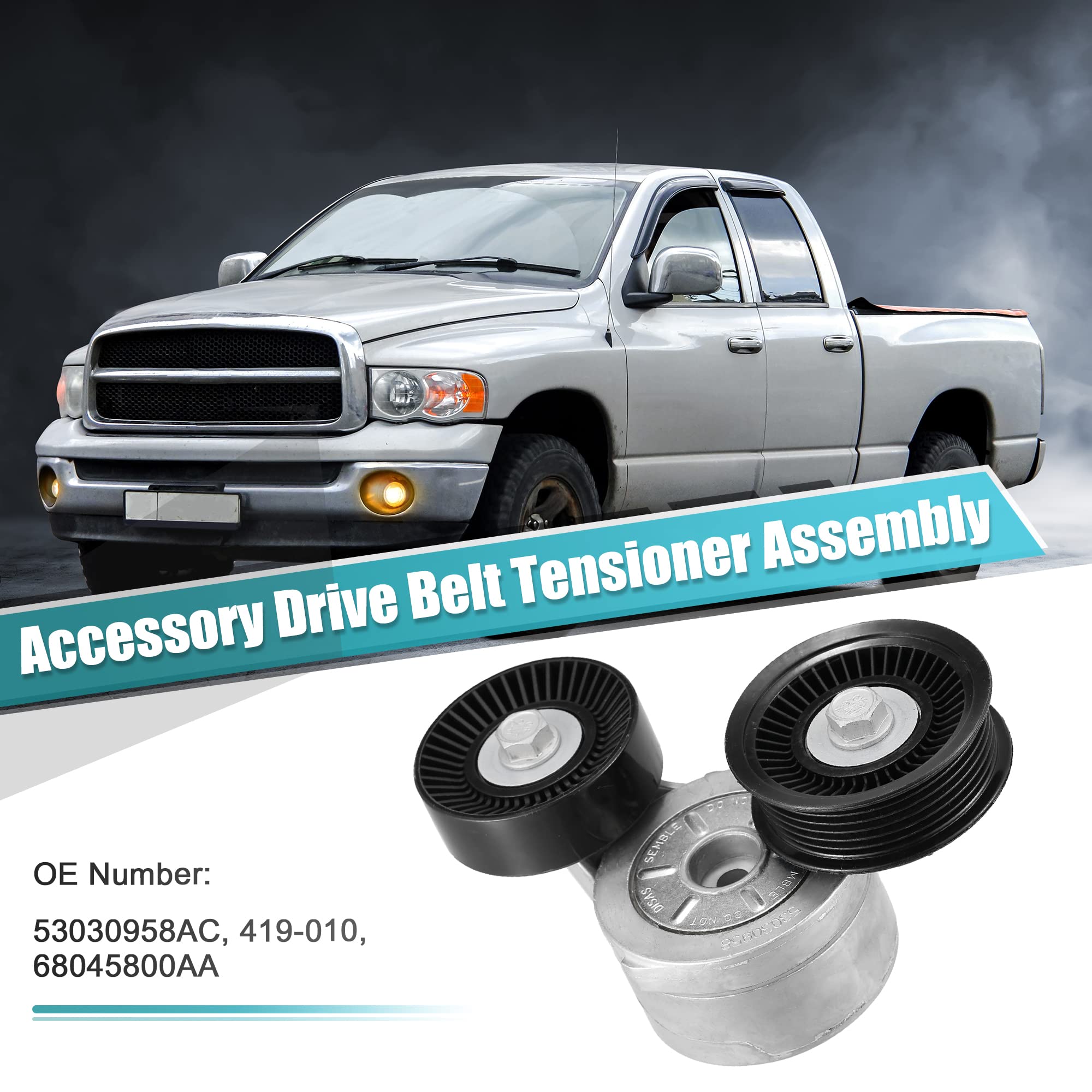 Pack Of 1 For Dodge For Jeep Auto Belt Tensioner Pulley W/76mm Dia - View #3