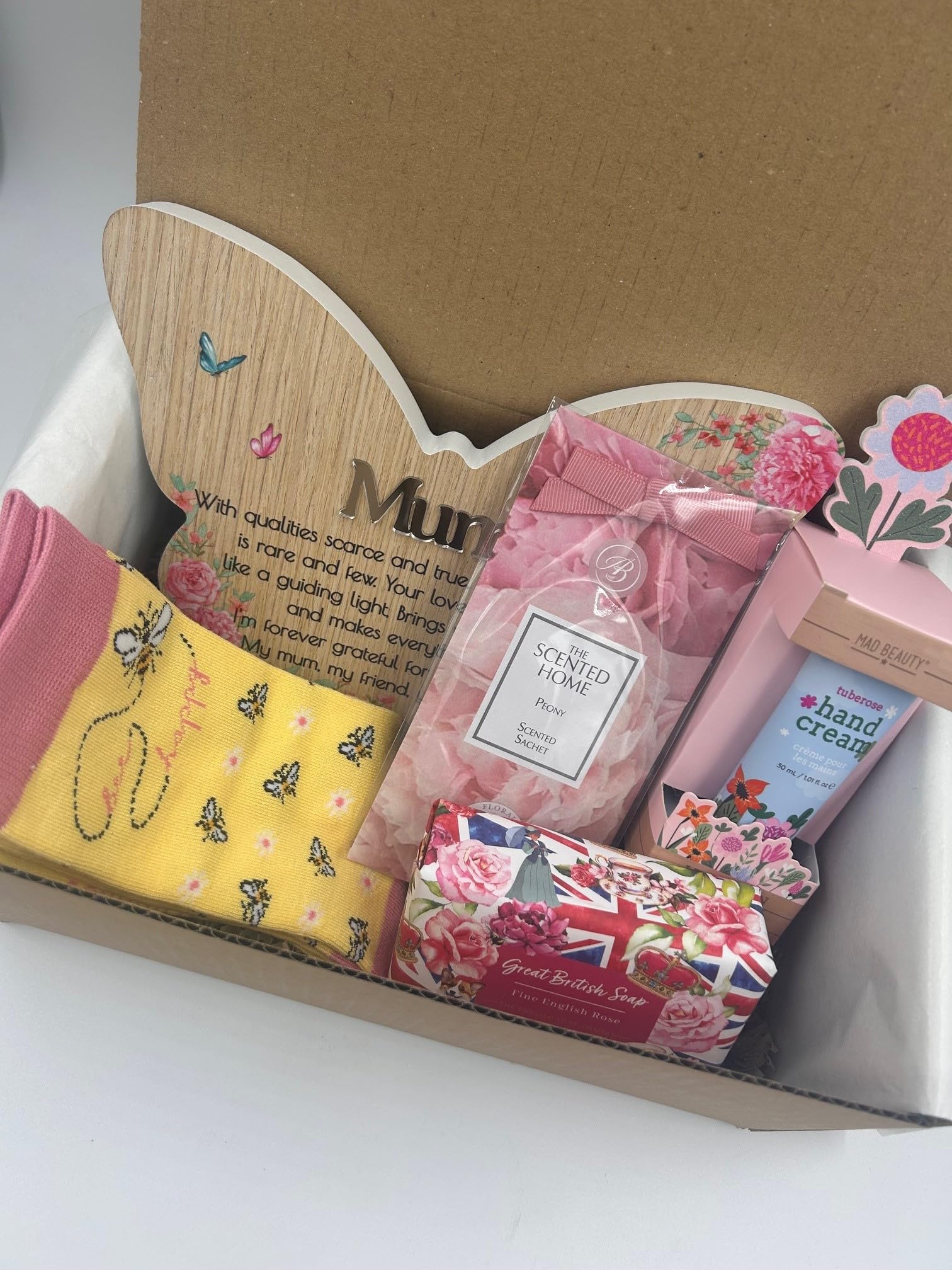 Mum - Butterflies & Bees Home Fragrance Candle Treat Box Hamper